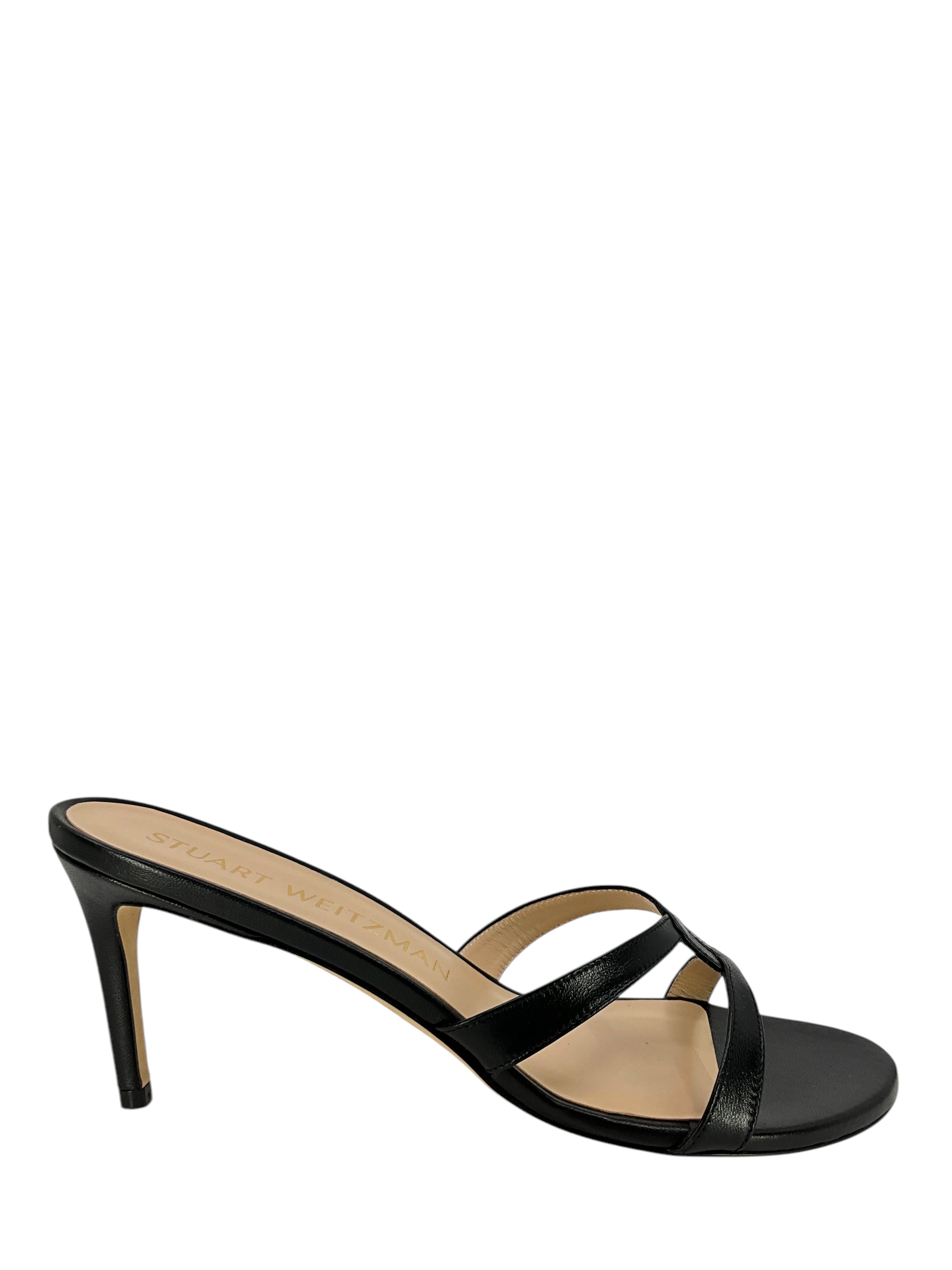 STUART WEITZMAN Soiree Sleek 75 Sandals for Women Size 10 | Elegant High Heel Dress Sandals for Weddings, Parties & Evening Events