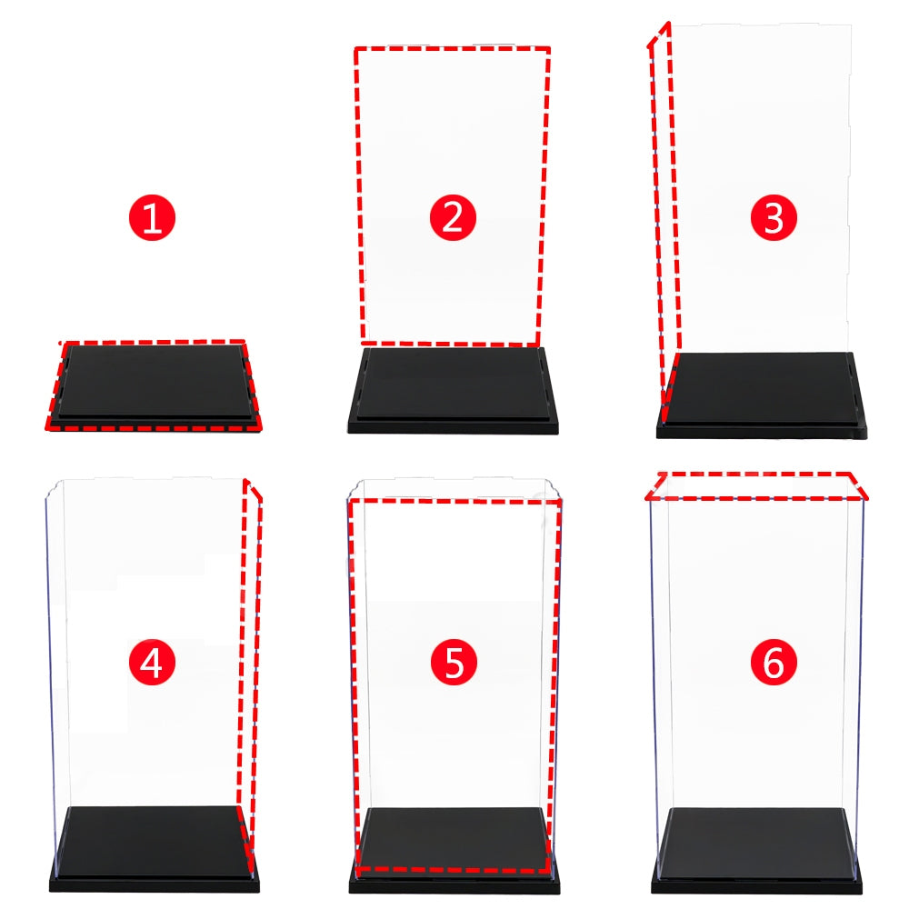 15x15x25CM Clear Acrylic Display Case for Action Figures - Dustproof Model Collection Box for Toys, Statues & Collectibles - Perfect for Showcasing, Protecting & Organizing Your Valuable Collections