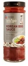 Bibigo Hot & Spicy Korean BBQ Sauce - 16.9 oz Jar (1 Pack) - Authentic Korean Marinade for Grilling, Stir-Fry & Dipping Sauces