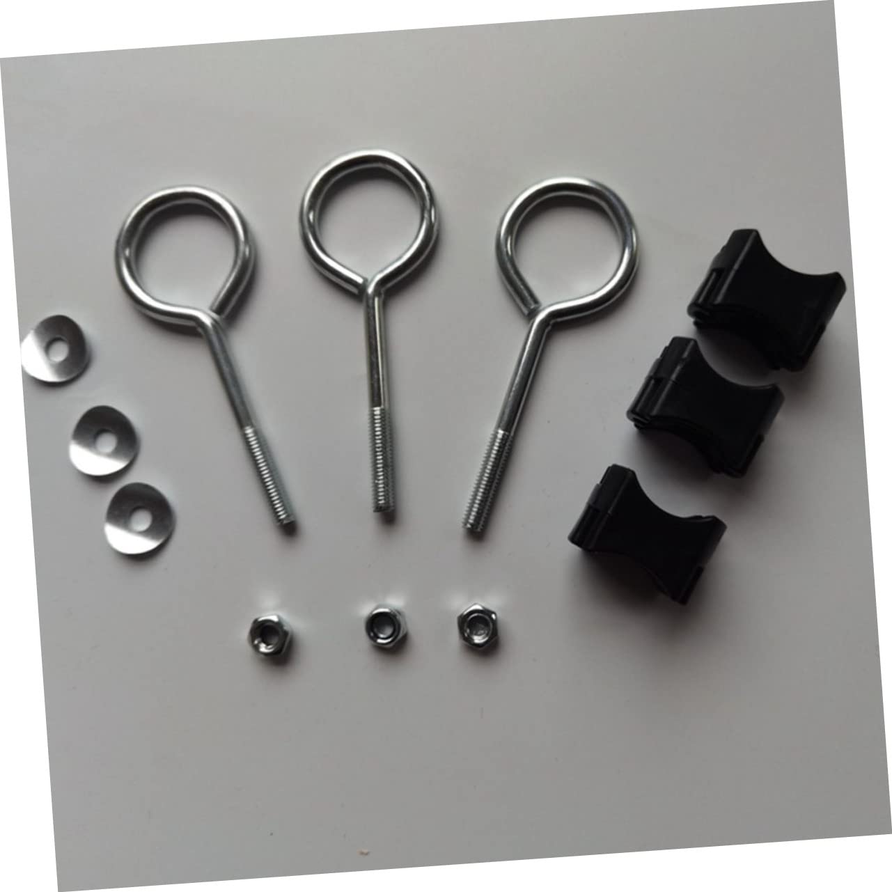 Professional Galvanized Steel Trampoline Screws & Nuts - Durable Portable Trampoline Replacement Parts for Home, Gym & Outdoor Playground Use