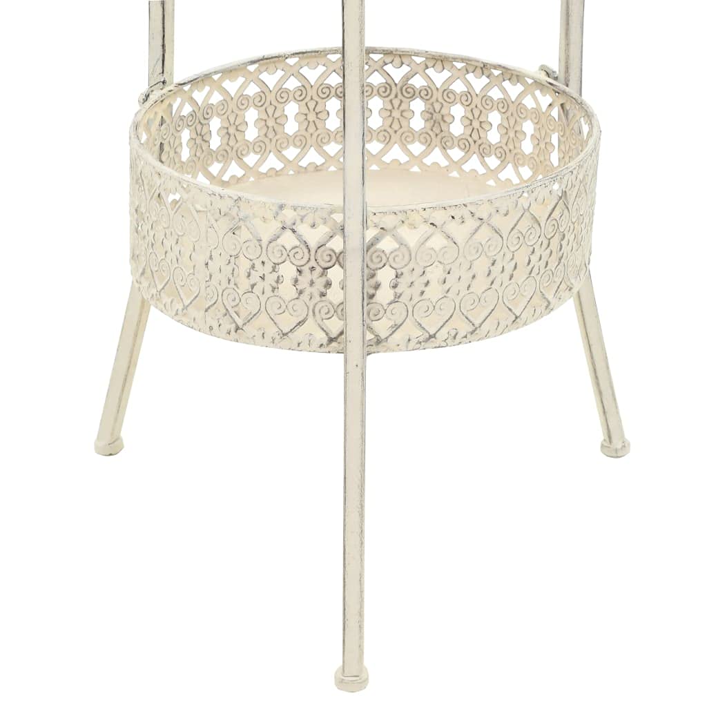 Vintage Retro Round Metal Bistro Table - 15.7