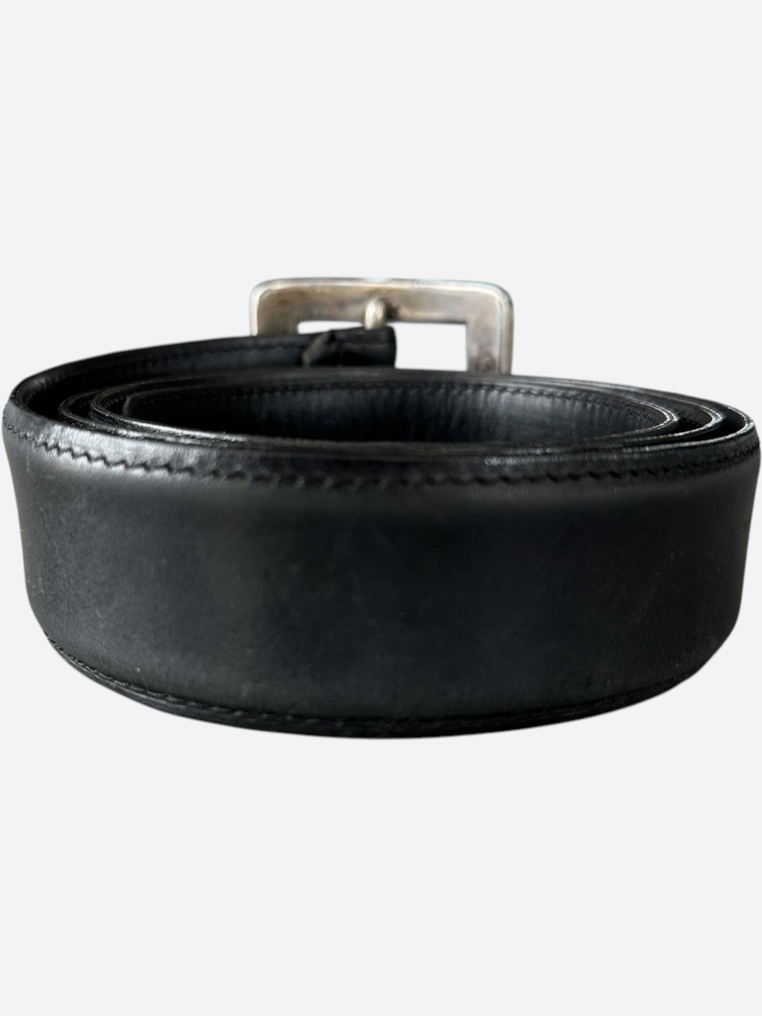 Chrome Hearts Black & Silver Square Buckle Belt for Men & Women | Premium Fashion Accessory for Jeans, Pants & Outfits | Luxury Punk Style Belt for Everyday Wear & Special Occasions