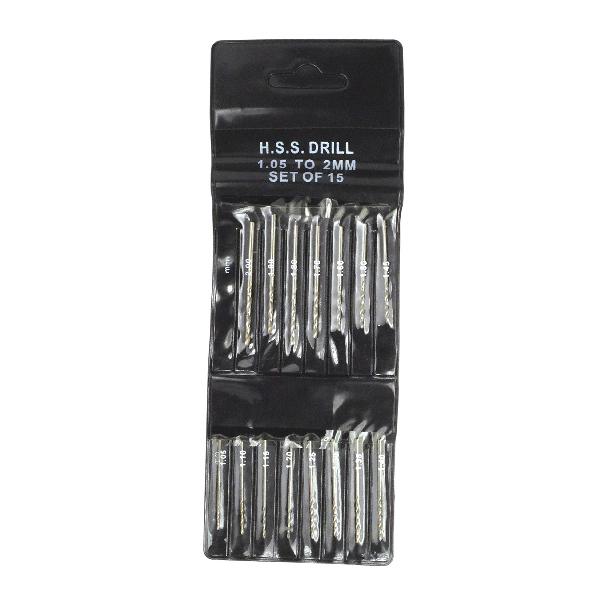 Premium SE High Speed Steel Drill Bit Set - 15 Pcs for Wood, Metal & Plastic Drilling - Durable 82616MD for DIY, Home Improvement & Professional Use