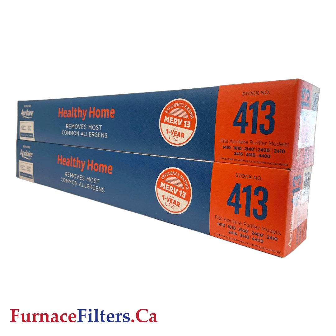 Aprilaire 413 Furnace Filter MERV 13 Replacement Media - 2 Pack | High Efficiency Air Filter for HVAC Systems | Perfect for Home, Office & Commercial Use