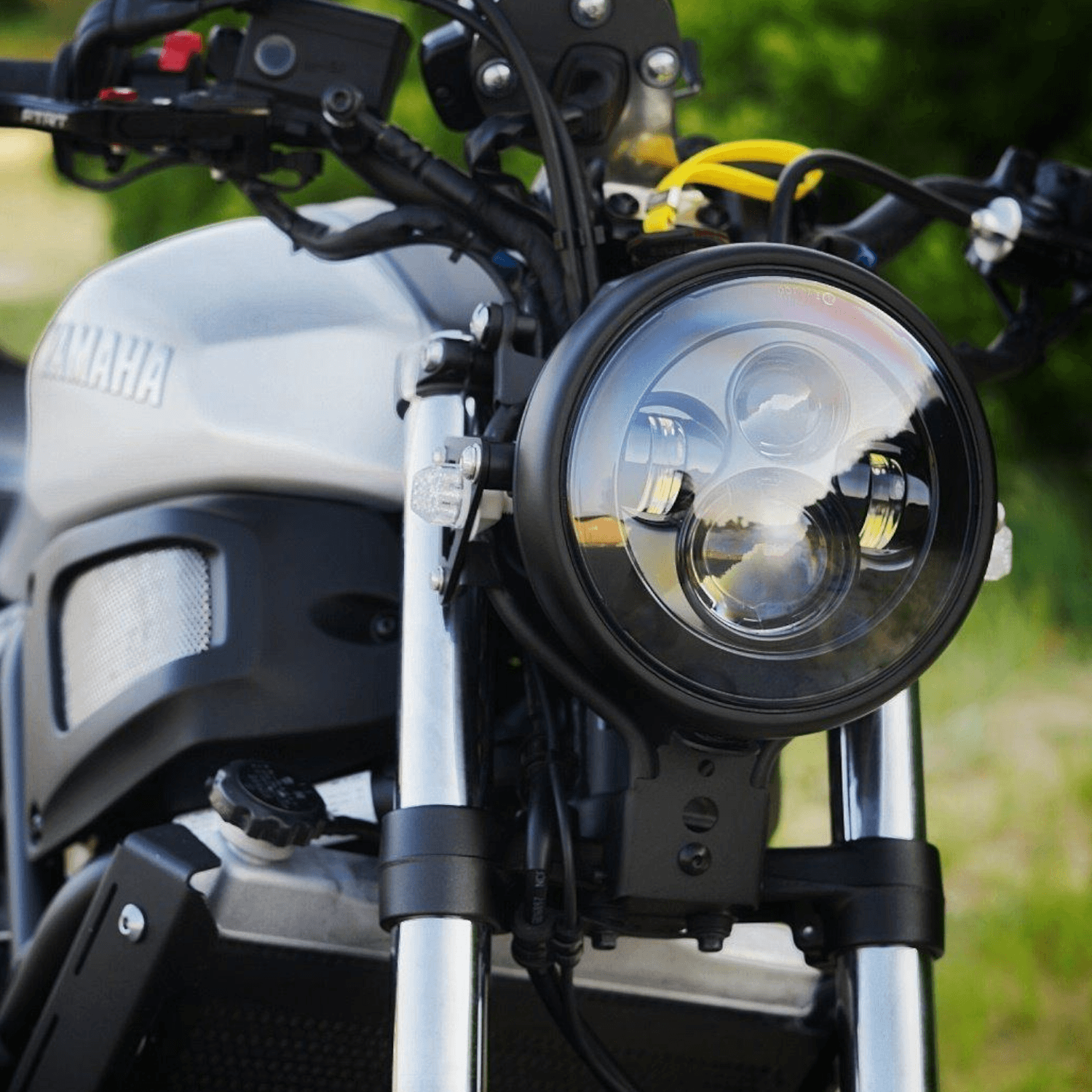 7 LED Headlight Kit for Harley Davidson & Indian Motorcycles - Generation I Black Eagle Lights | High Visibility Motorcycle Headlight for Night Riding & Off-Road Adventures