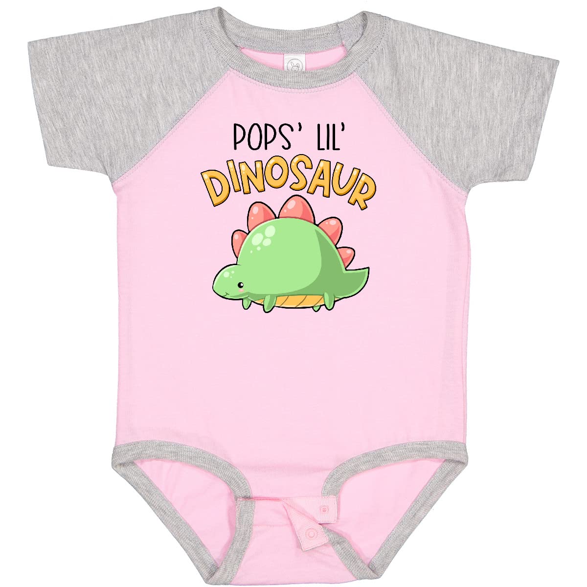Inktastic Cute Stegosaurus Baby Bodysuit - Dinosaur Print Onesie for Boys & Girls | Perfect for Playtime, Daycare & Family Outings