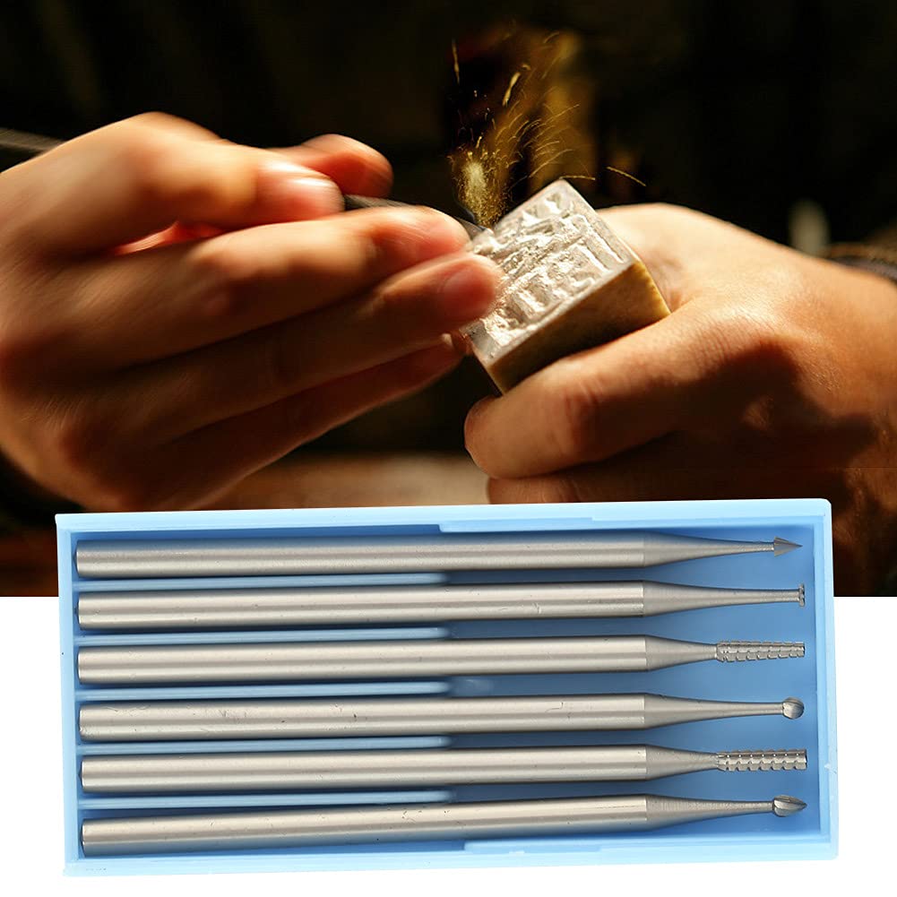 Premium Tungsten Steel Wood Carving Tools Set - 2.35mm Micro Sculpture Knife for Engraving, DIY Woodworking & Jewelry Making - Compatible with Die Grinder Drills - Perfect for Detailed Carving, Craft Projects & Home Decor Creations
