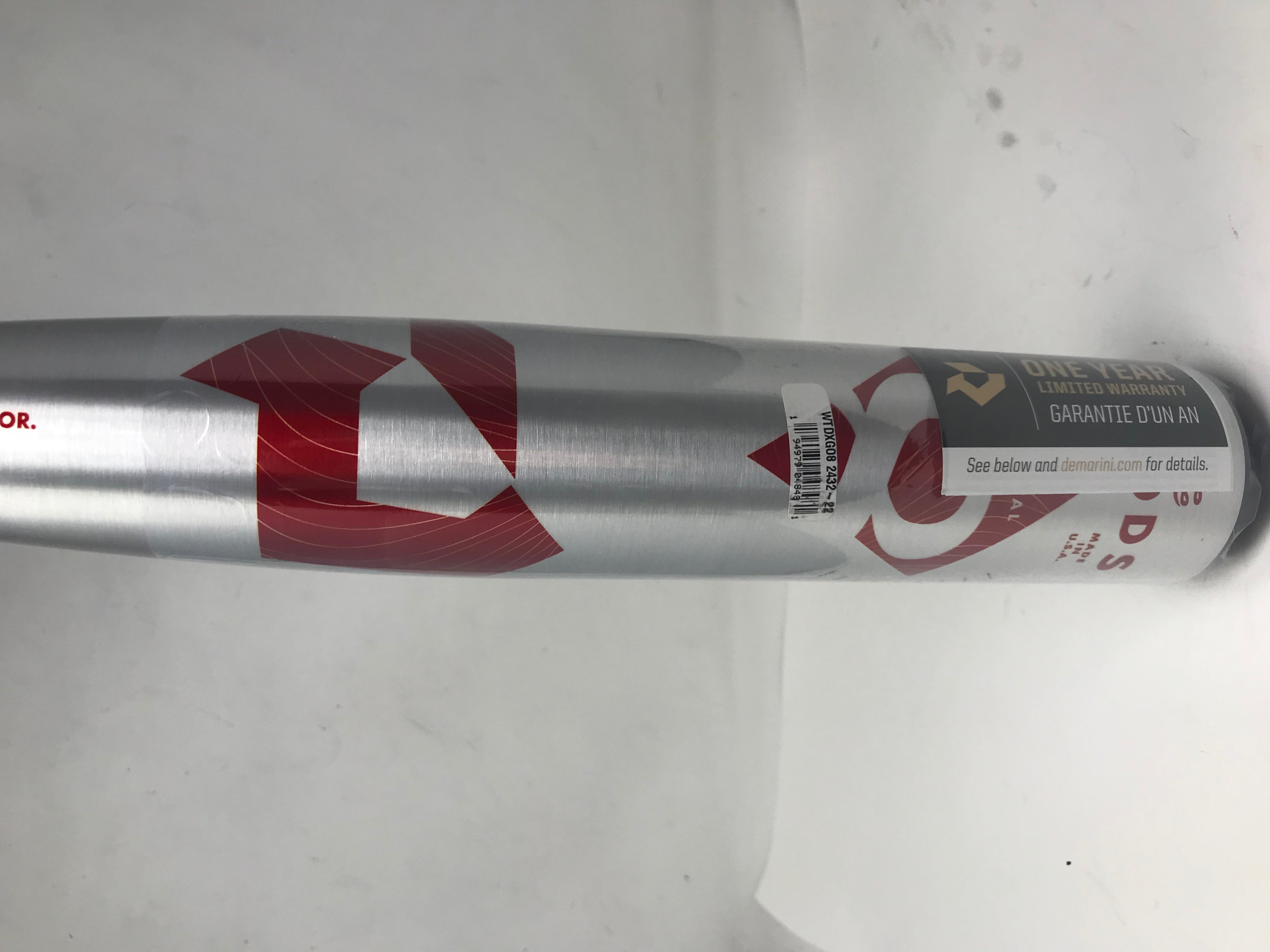 2022 DeMarini The Goods One Piece USSSA Youth Baseball Bat - Silver/Red - Lightweight & Durable for Youth Baseball Games & Training
