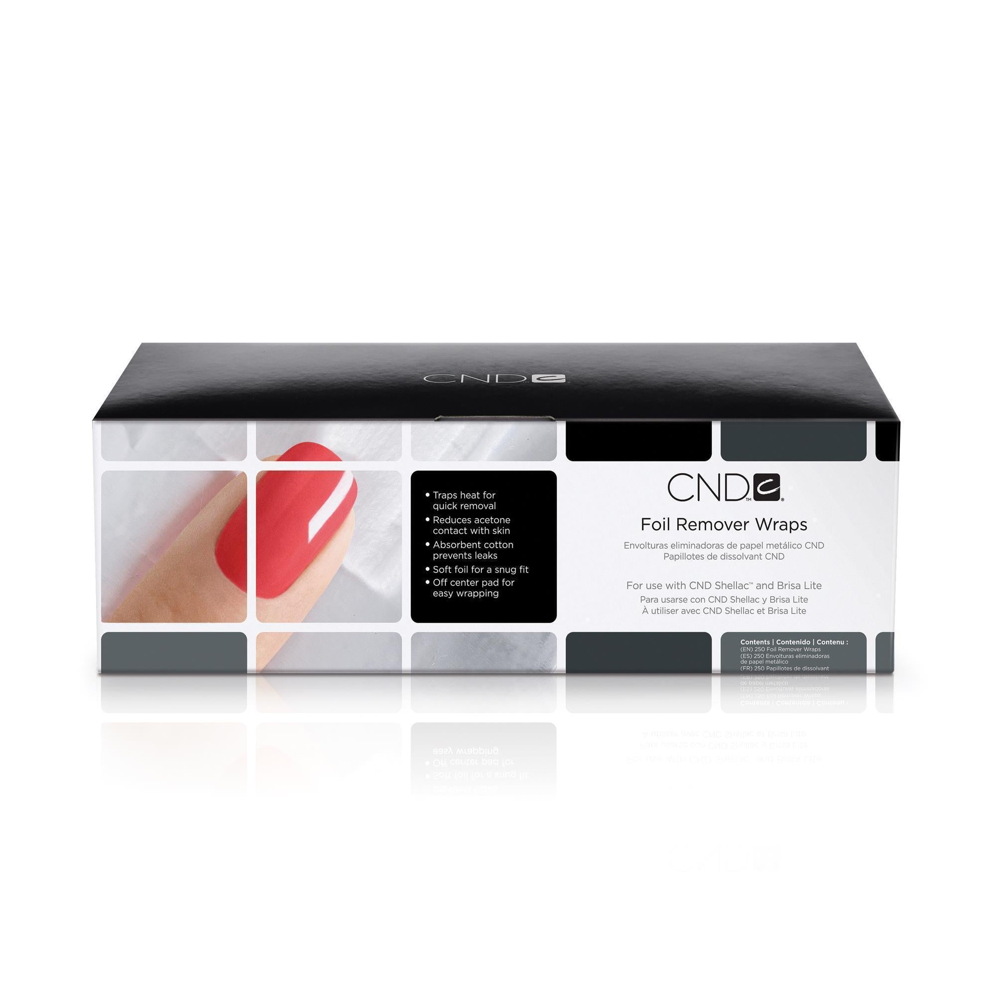 CND Foil Remover Wraps for Gel & Acrylic Nails - Professional Nail Polish Removal Kit - At-Home & Salon Use