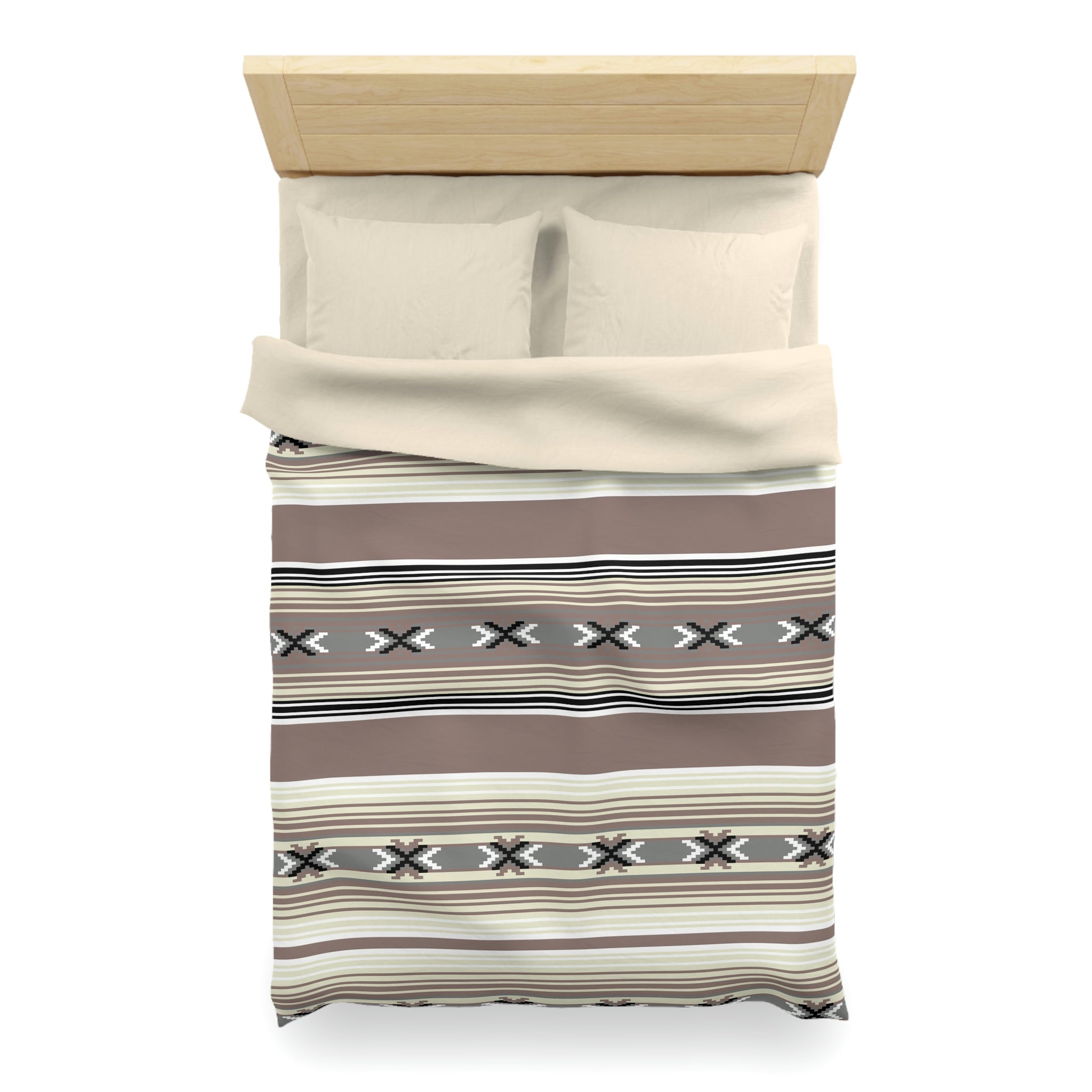 Southwestern Style Microfiber Duvet Cover Set - Soft Polyester Comforter Cover for Twin & Queen Beds - Perfect for Boho Chic Bedroom Decor & Guest Room Makeover