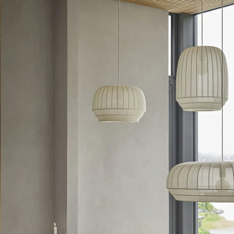 Modern Lumen Drape Pendant Light - Elegant Hanging Fixture for Dining Room, Kitchen Island & Bedroom Lighting | Dimmable LED Chandelier for Home Decor