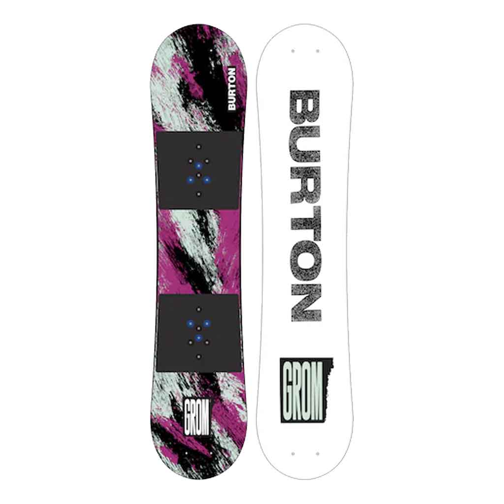 Burton 24/25 Kids Grom Snowboard - Youth All-Mountain Snowboard for Boys & Girls - Perfect for Park, Powder & Freestyle Riding