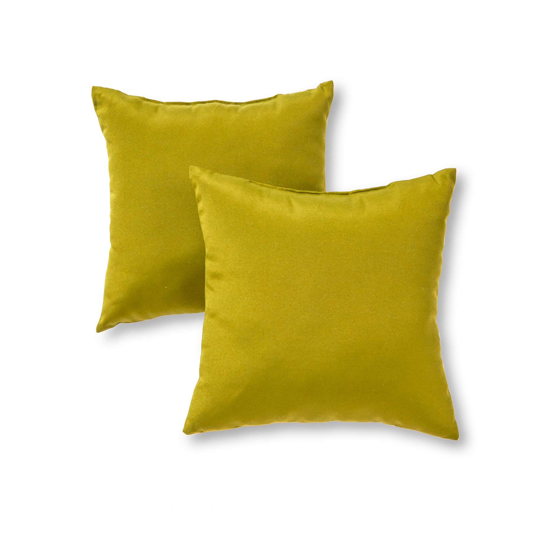 Greendale Home Fashions Outdoor Accent Pillows - Kiwi Green Decorative Throw Pillows, Set of 2 - Water Resistant & UV Resistant for Patio, Garden, Poolside & Porch Decor