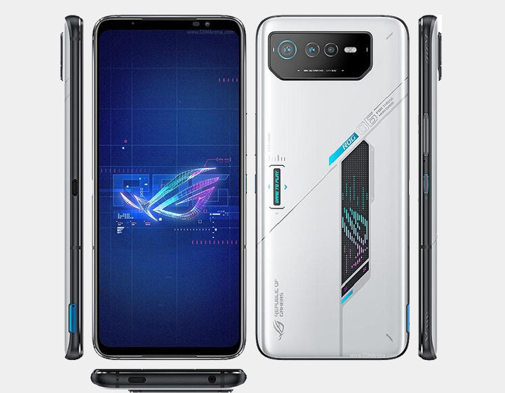 ASUS ROG Phone 6 AI2201 5G Gaming Smartphone - 512GB Storage, 16GB RAM, Dual SIM, GSM Unlocked (White) - Ultimate Mobile Gaming Performance for PUBG, Call of Duty & Fortnite