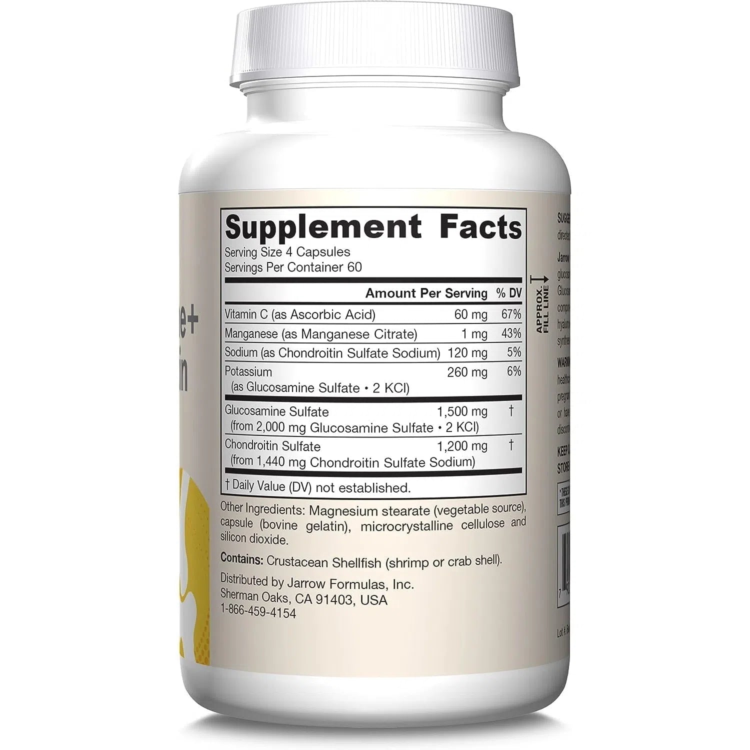 Jarrow Formulas Glucosamine + Chondroitin Supplement for Joint Support - Supports Healthy Cartilage & Mobility - Ideal for Athletes & Active Adults