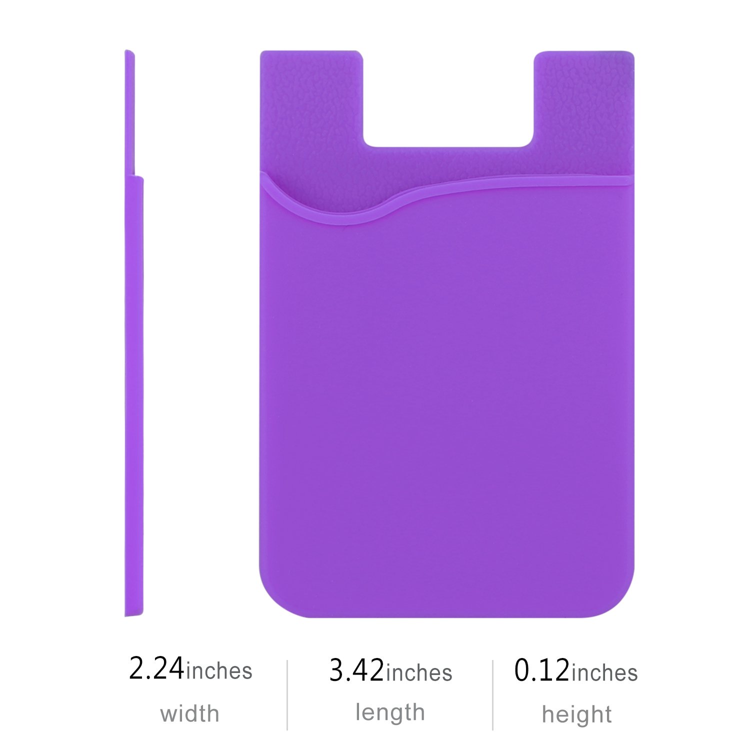 3 Pack Silicone Stick-on Phone Card Holder - Self Adhesive Wallet for iPhone 15/14/13/12 Pro Max, Samsung Galaxy & iPad | Holds Credit Cards & ID | Pink, Purple, Rose Gold | Perfect for Travel, Shopping & Daily Use