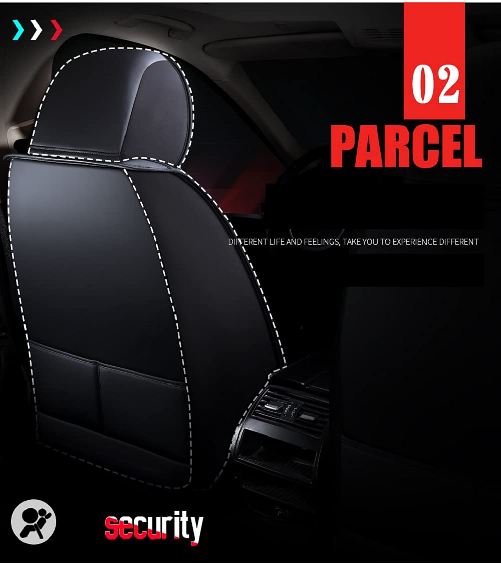 Premium Faux Leather Car Seat Covers - Universal Fit for Cars, SUVs & Trucks | Black-Green Auto Interior Accessories | Durable & Stylish Protection for Daily Commute & Road Trips