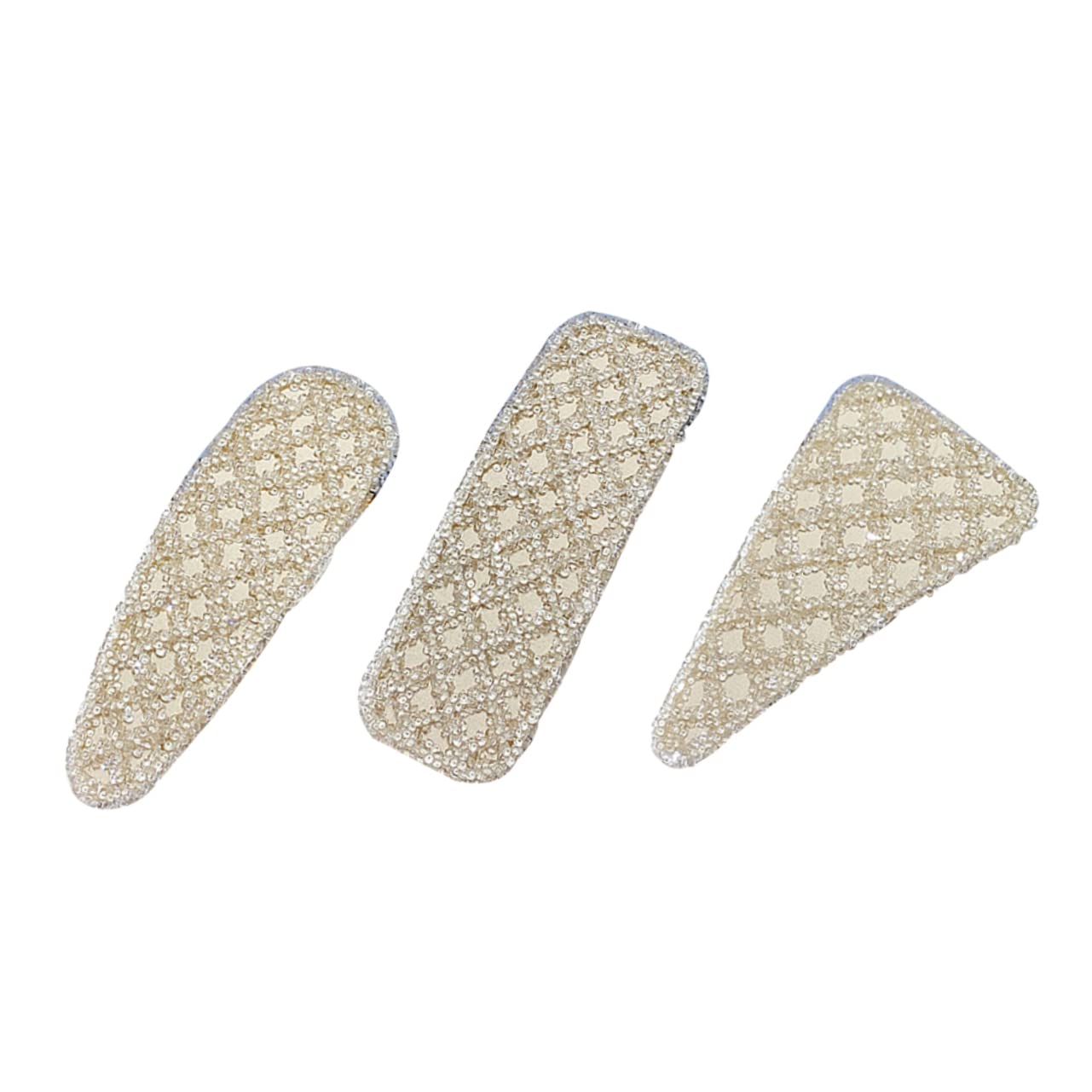 Minkissy 3pcs Rhinestone Hair Clips for Women - Sparkling Barrettes & Hair Accessories for Parties, Weddings & Daily Styling