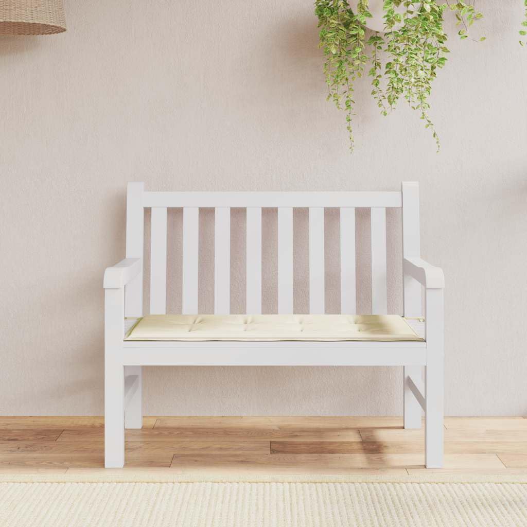 vidaXL Cream Garden Bench Cushion 39.4