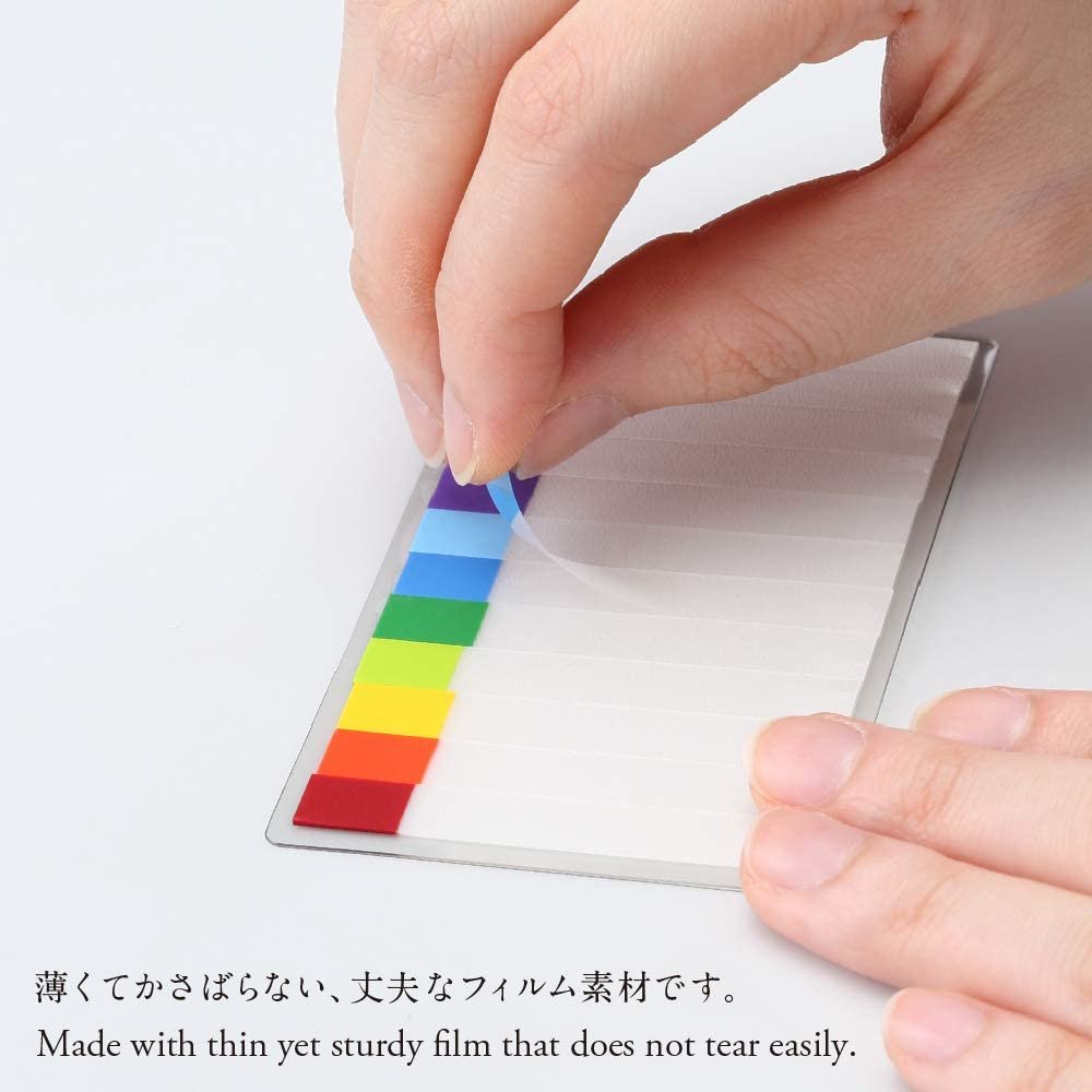 Nitto Stalogy Thin Sticky Notes - 12 Vibrant Colors (S3010) - Perfect for Office, School & Home Organization, Note Taking & Creative Planning