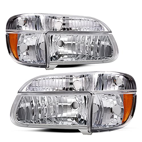 Chrome Housing with Amber Reflector