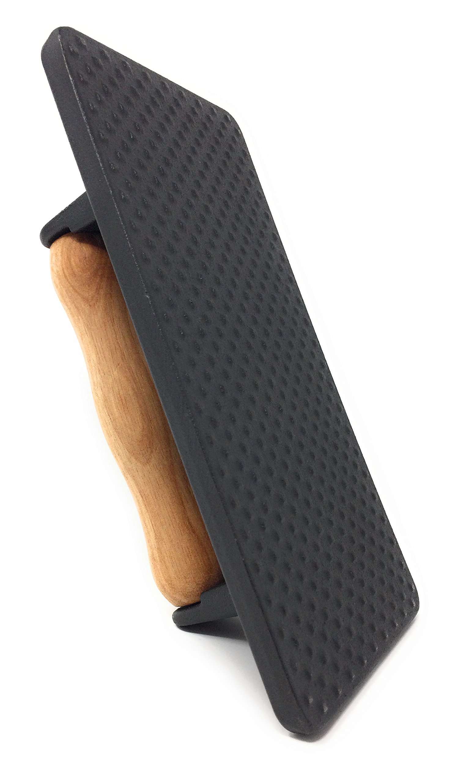 Premium Cocinaware Pre-Seasoned Cast Iron Bacon Press & Grill Weight – Heavy Duty for Perfectly Cooked Bacon, Burgers, Paninis & More – Ideal for BBQ, Griddle & Stovetop Cooking