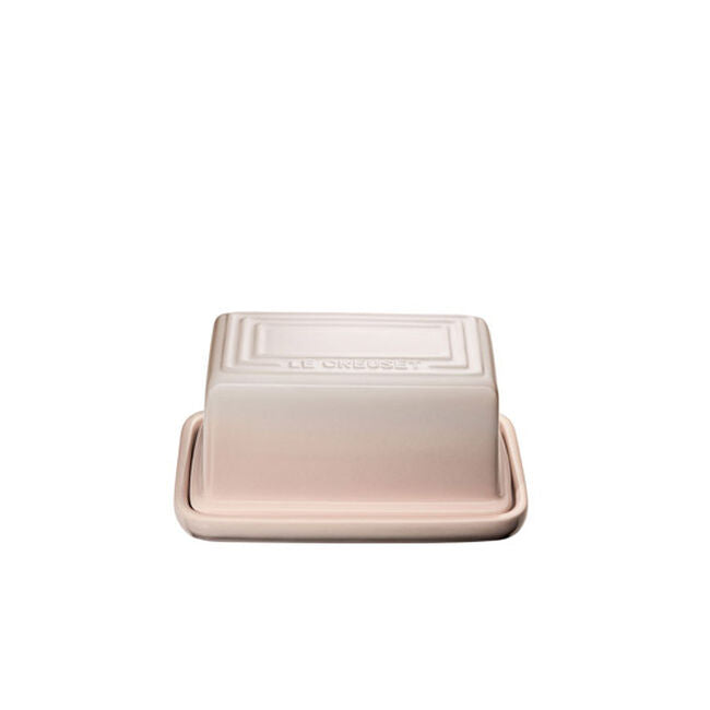 Le Creuset Stoneware Butter Dish with Lid - Airtight Butter Keeper for Freshness - Perfect for Kitchen Countertop, Dining Table, and Breakfast Buffet