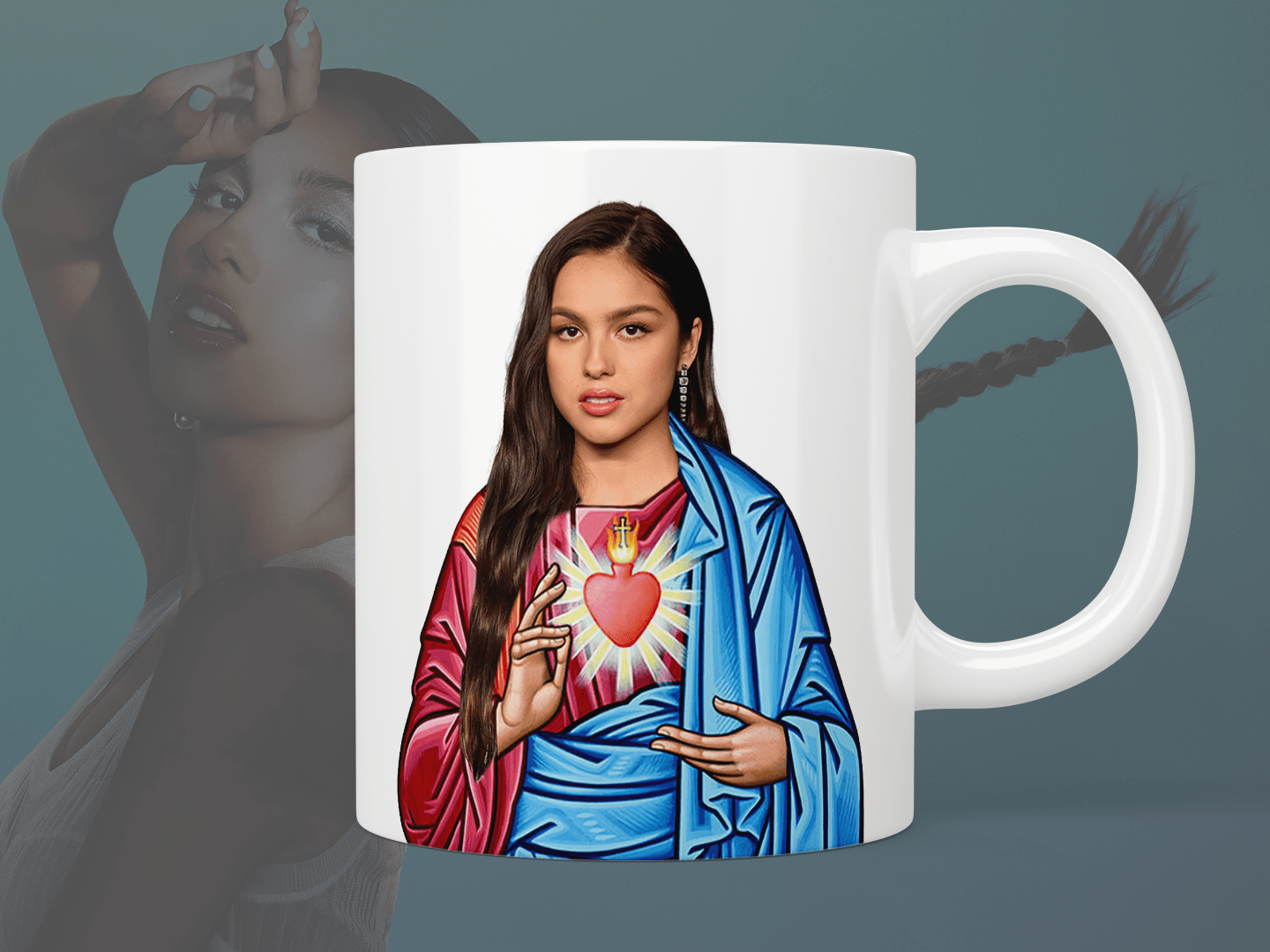 Saint Olivia Rodrigo Mug - Official Merchandise for Fans | Coffee, Tea & Hot Drinks Cup - Perfect for Gifts, Collectibles & Home Decor