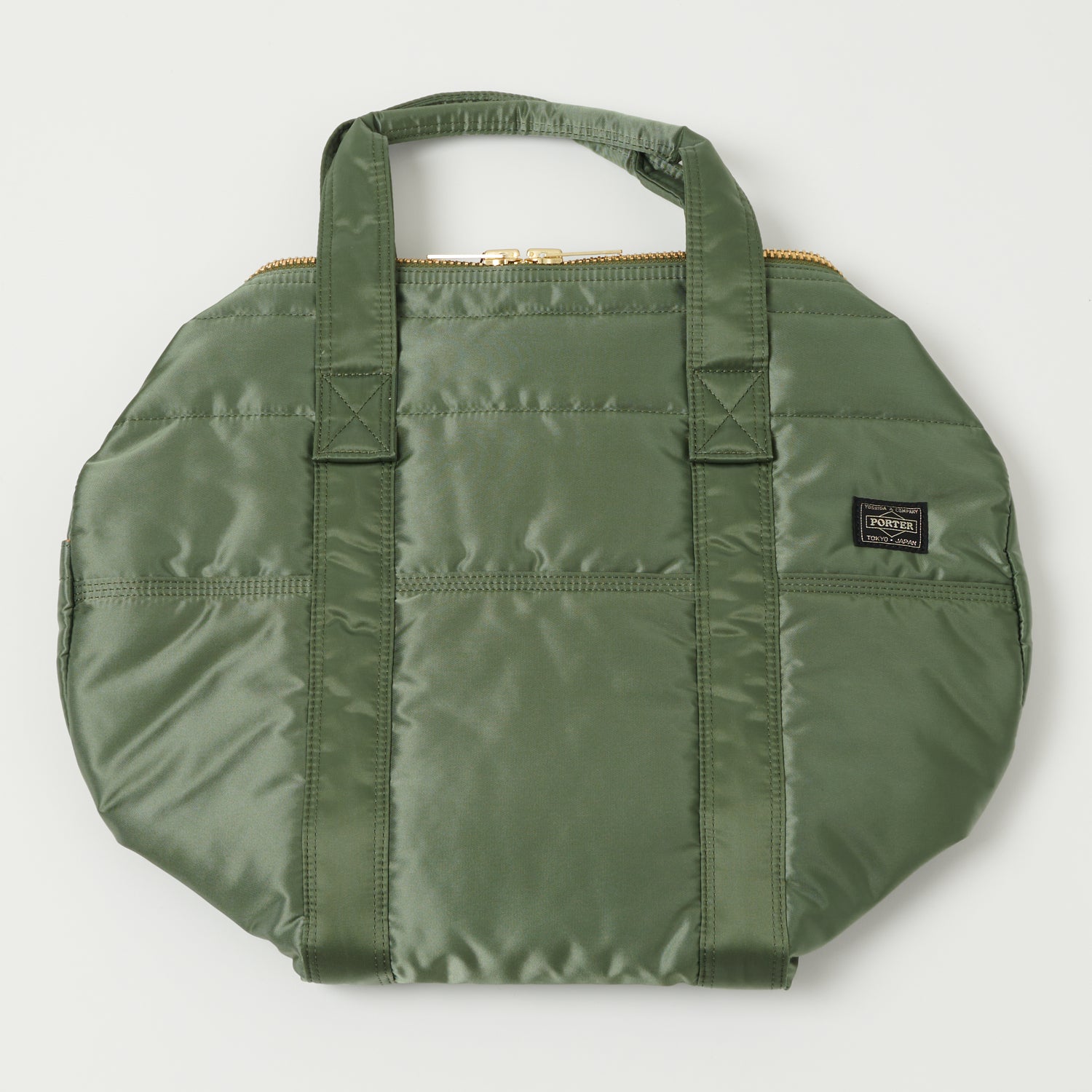 Porter Yoshida & Co. Tanker 2-Way Boston Bag Small Sage Green - Stylish Durable Travel & Work Bag for Men & Women