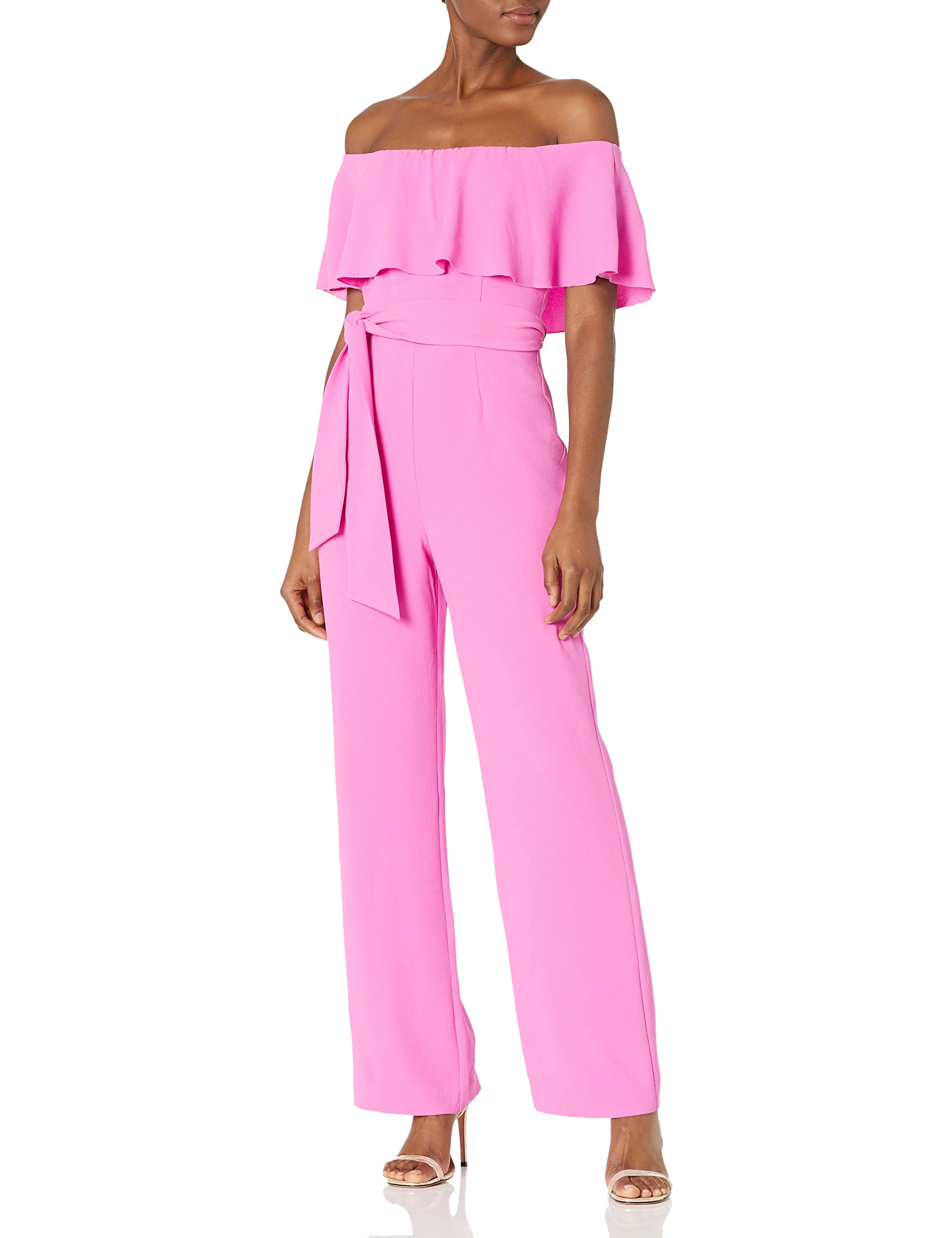 Trina Turk Women's Ruffled Jumpsuit - Stylish One-Piece Romper for Casual Wear, Summer Outfits & Beach Vacations