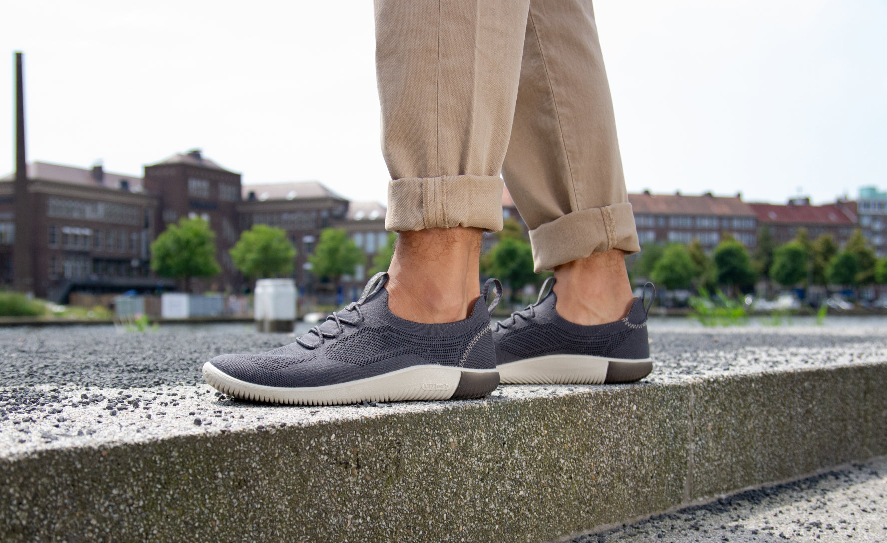 KNX Men's Knit Sneakers - Breathable Lightweight Running Shoes for Men | Black/Magnet Color | Perfect for Gym, Jogging & Casual Wear