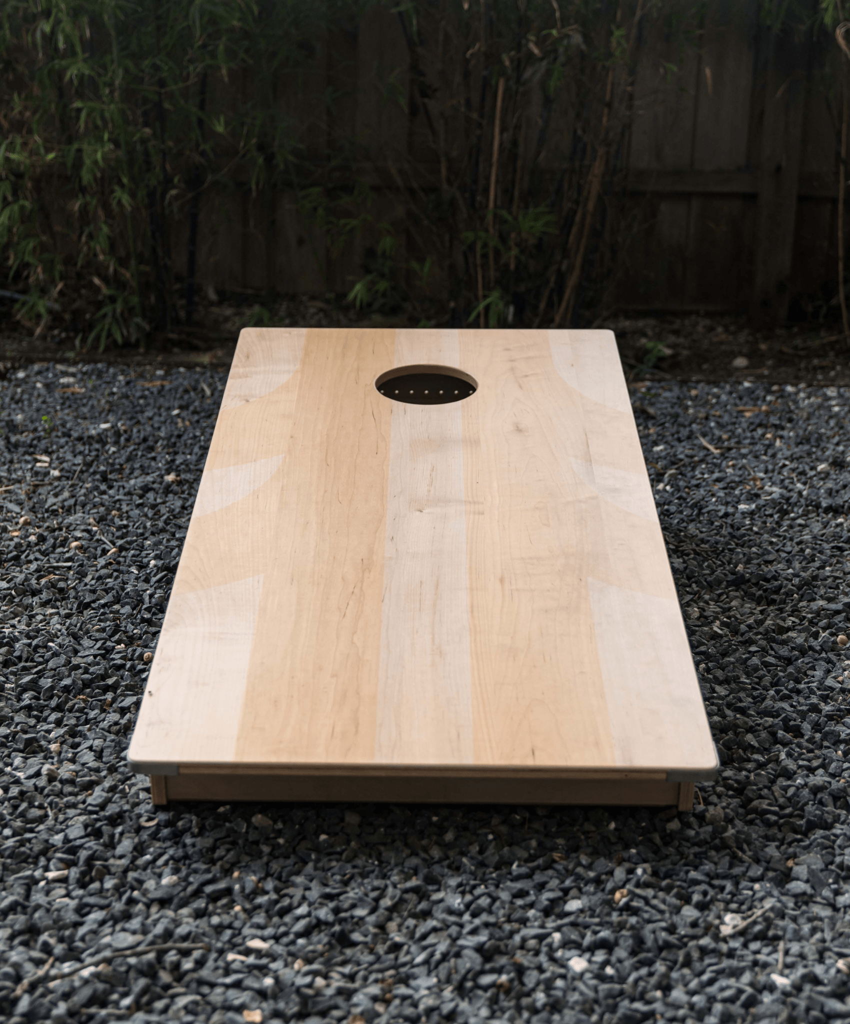 Autside x Criquet Natural Wooden Bags & Boards Set - Premium Cornhole Game for Outdoor Parties, Backyard BBQ, and Tailgating