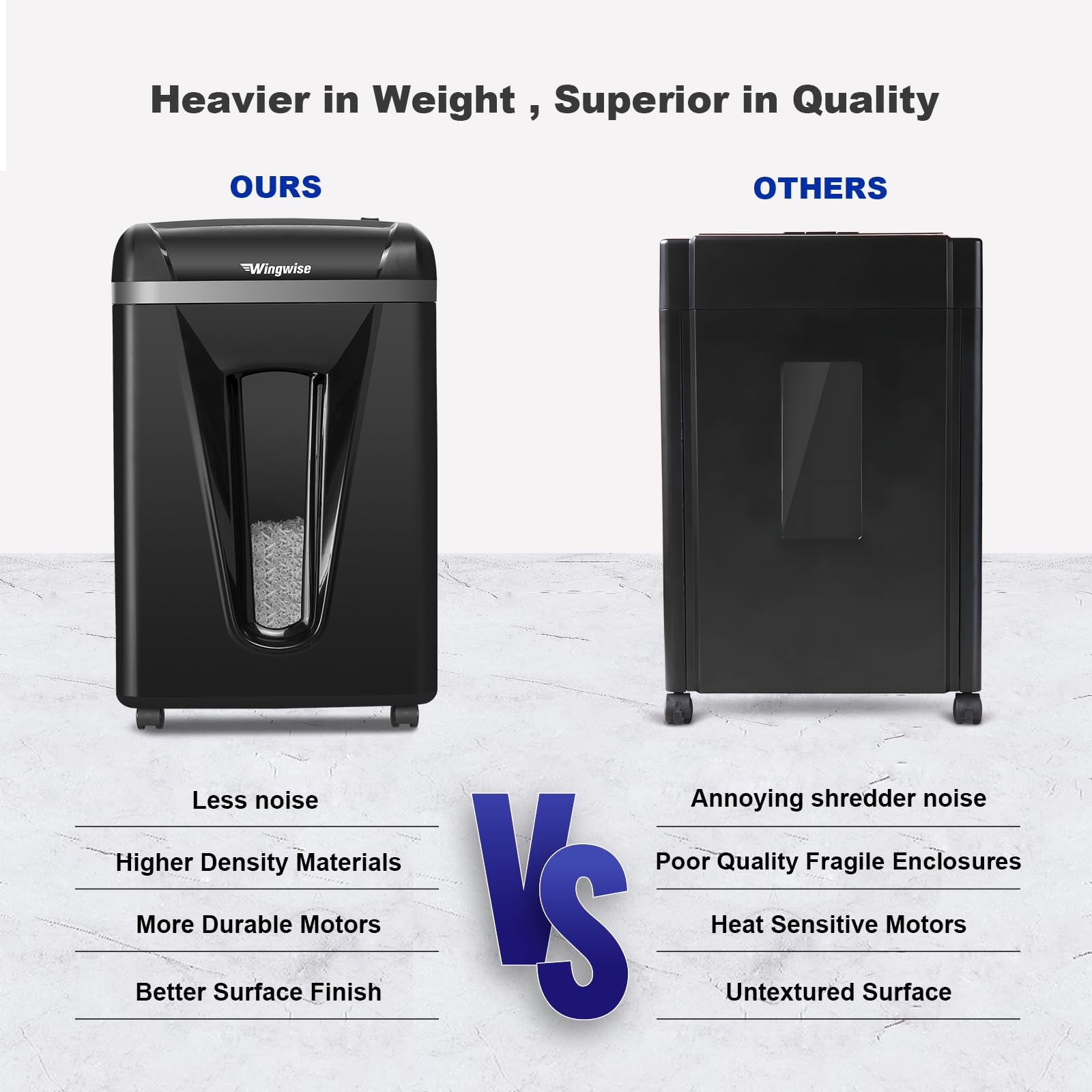 High-Security Micro-Cut Paper Shredder for Home & Office - P-5 Model with 2x12mm Cut Size, 9-Sheet Capacity, 2.4m/min Speed | Shreds CDs, Credit Cards | 5.8 Gallon Bin | 58dB Quiet Operation | Perfect for Confidential Document Destruction & Identity Protection