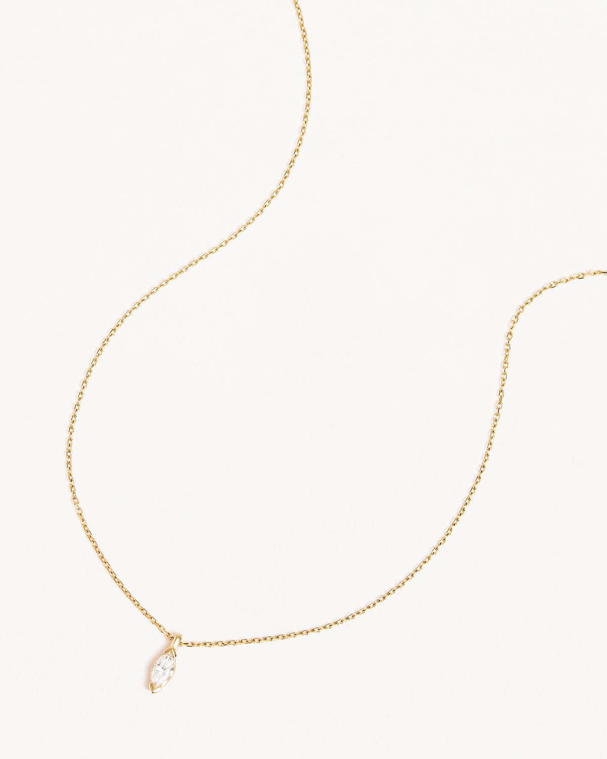 14K Solid Gold Floating Petal Lab-Grown Diamond Necklace for Women - Elegant Dainty Pendant Jewelry Gift for Anniversary, Valentine's Day & Special Occasions