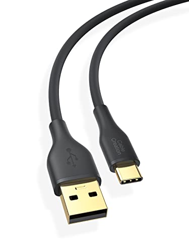 CableCreation 6ft USB A to USB C Fast Charging Cable - 3A Type C Charger Cord for Samsung Galaxy S22/S21/S20/Note 10, MacBook Pro/Air, Pixel Phones - Durable Silicone USB-C to USB-A Cable for Steam Deck, Laptops & Mobile Devices - Perfect for Home, Office & Travel Charging