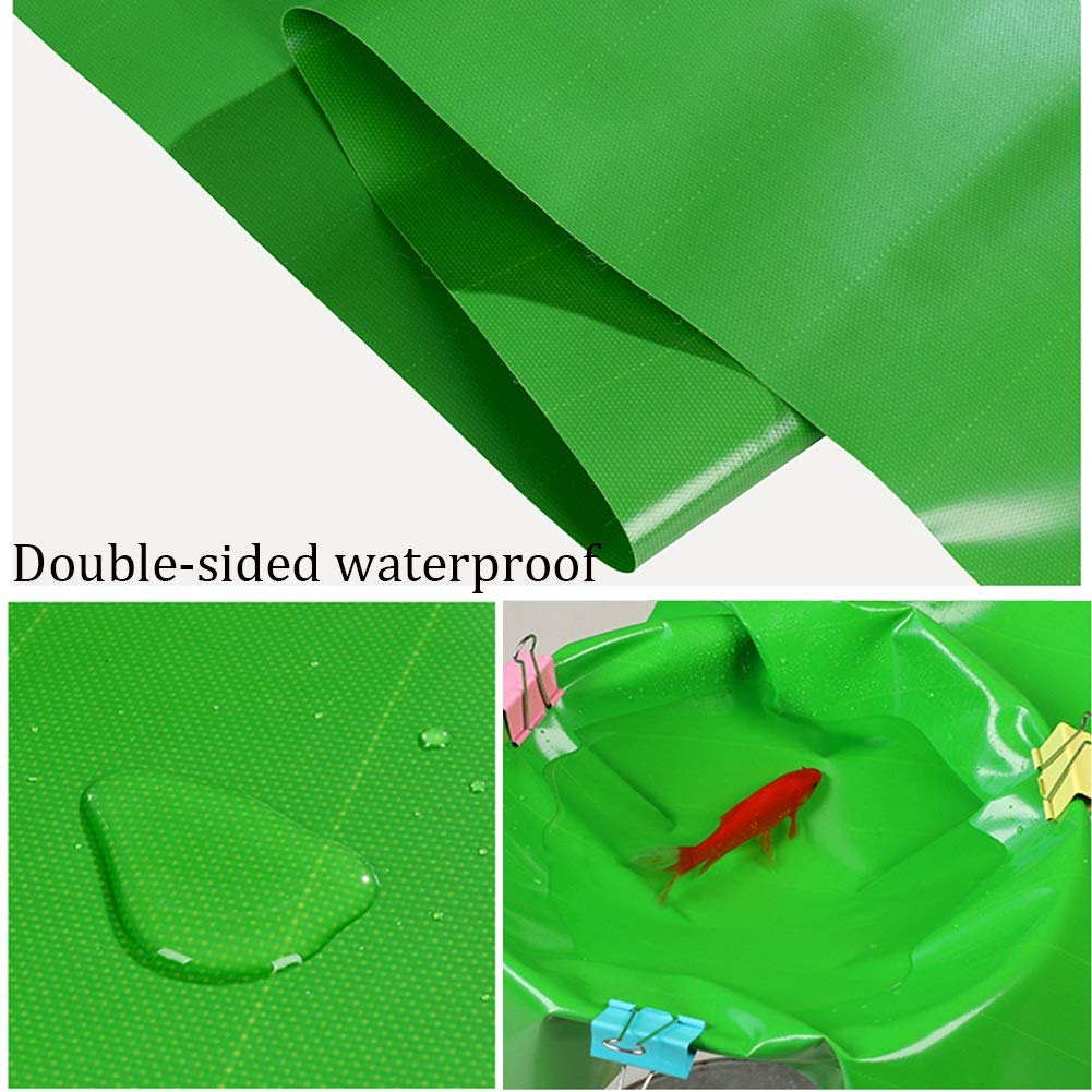 LSXIAO Heavy Duty Waterproof Tarpaulin - 2x4m Green Truck Cover with Aluminum Eyelets for Rainproof, Sunshade & Greenhouse Plant Protection | Outdoor Gardening, Camping & Vehicle Accessories (13 Sizes Available)