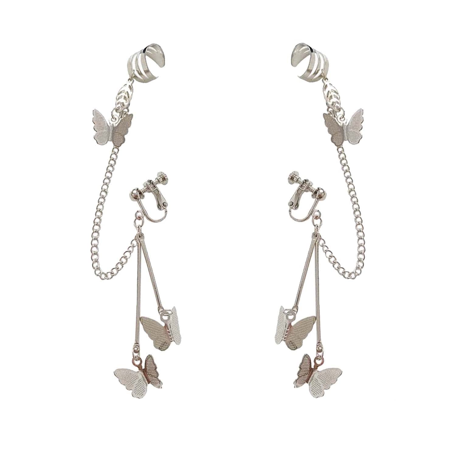 Butterfly Earrings for Women - Elegant Floral Dangle Earrings for Daily Wear, Parties & Special Occasions