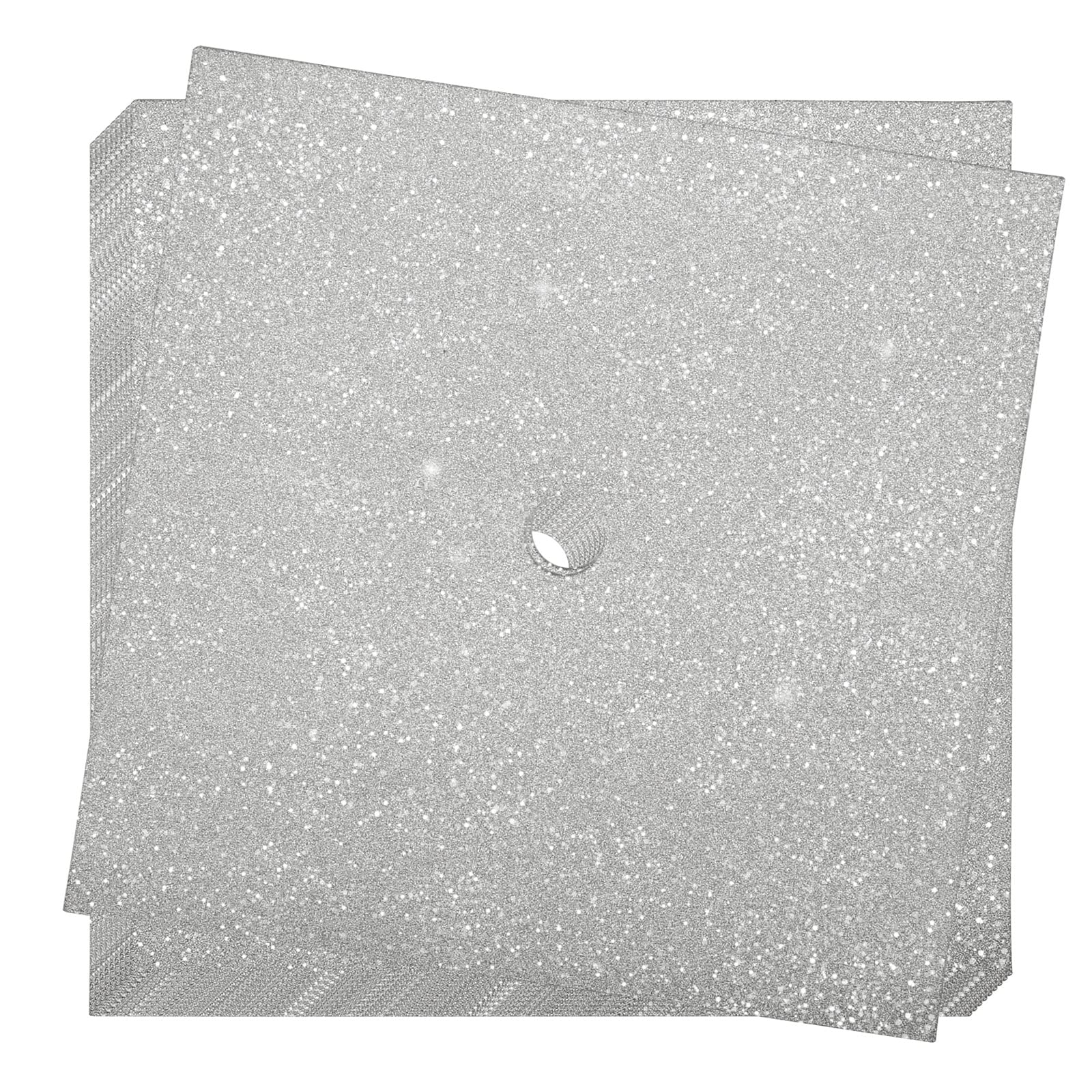 10-Pack Graduation Cap Decorations Kit - Blank DIY Graduation Cap Toppers & Bases for High School & College Graduates - Perfect for Commencement, Parties & Photo Props