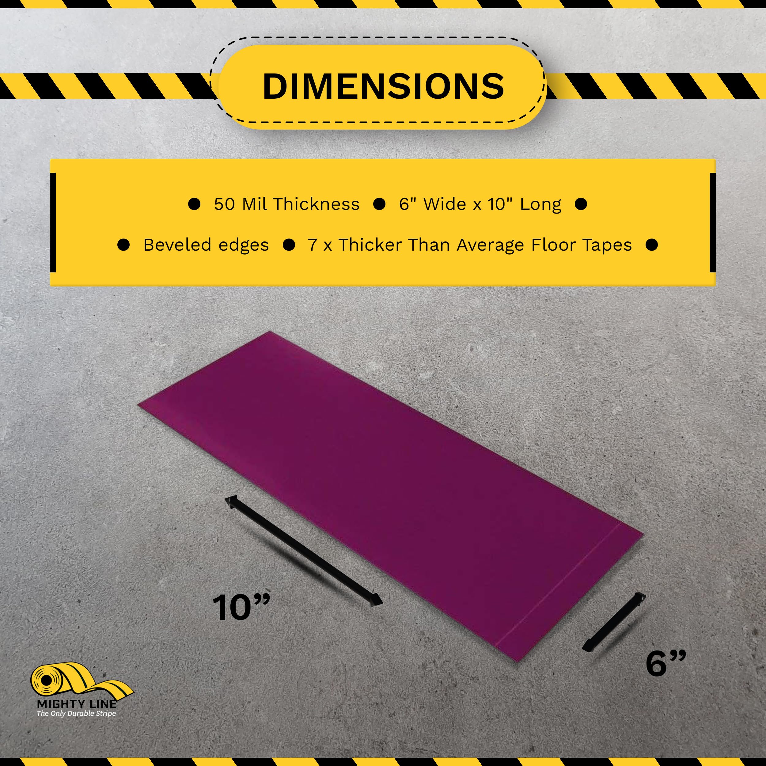 Industrial Heavy-Duty Mighty Line Floor Marking Tape - 6