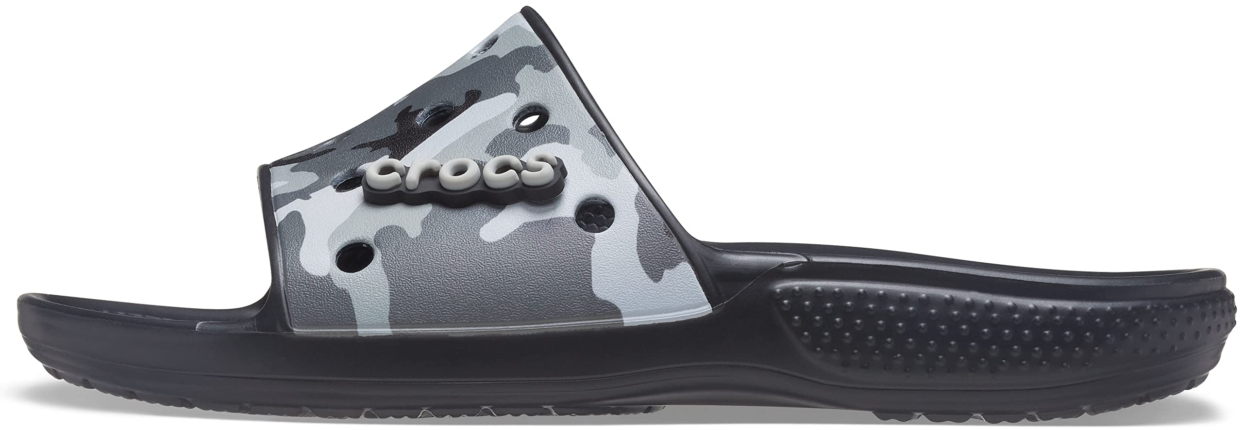 Crocs Unisex-Adult Classic Camo Slide Sandals - Comfortable Slip-On Water Shoes for Men & Women - Perfect for Beach, Pool, and Outdoor Activities