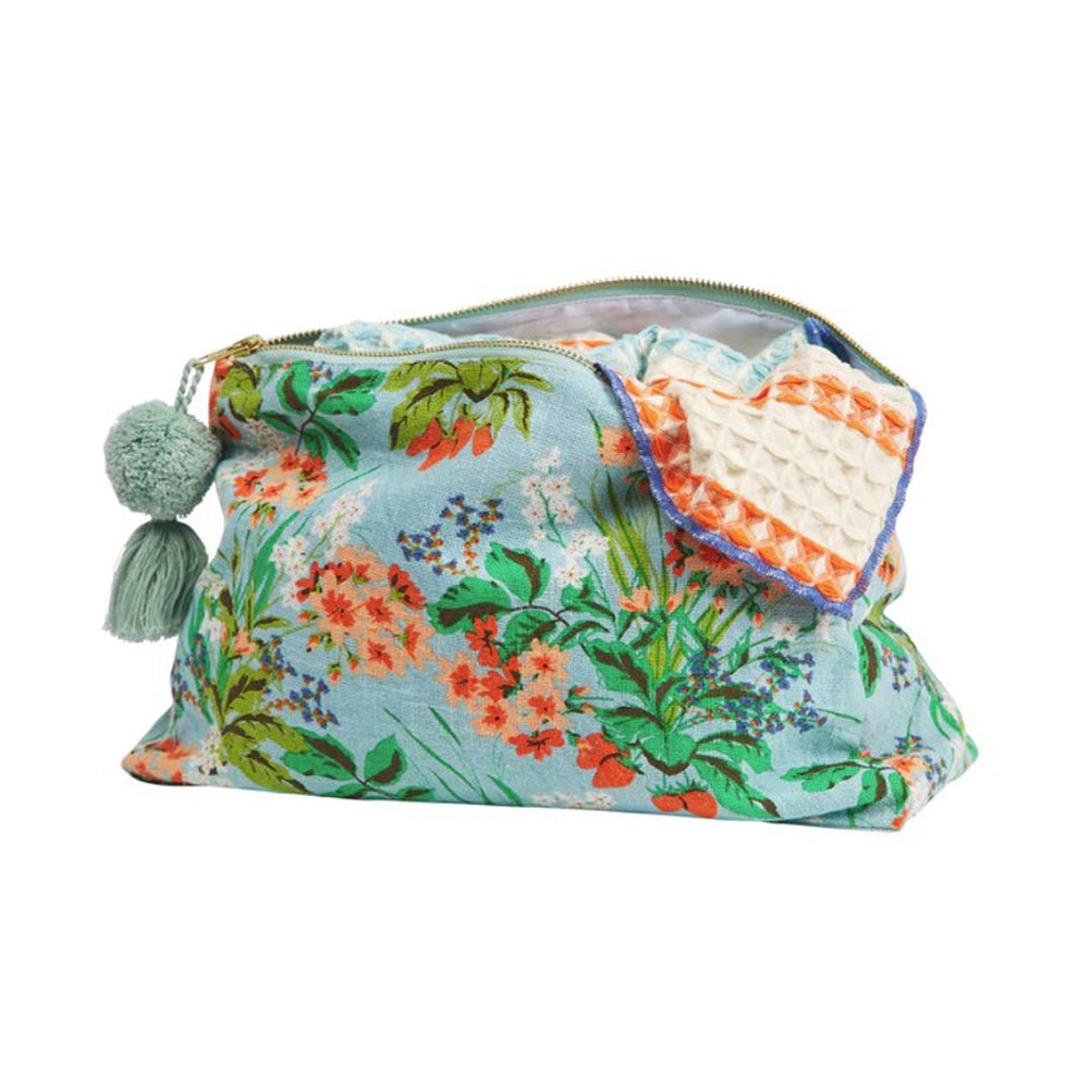 Yarrow Cosmetic Bag - Waterproof Makeup Pouch for Travel & Daily Use | Compact Organizer for Toiletries, Brushes & Beauty Essentials