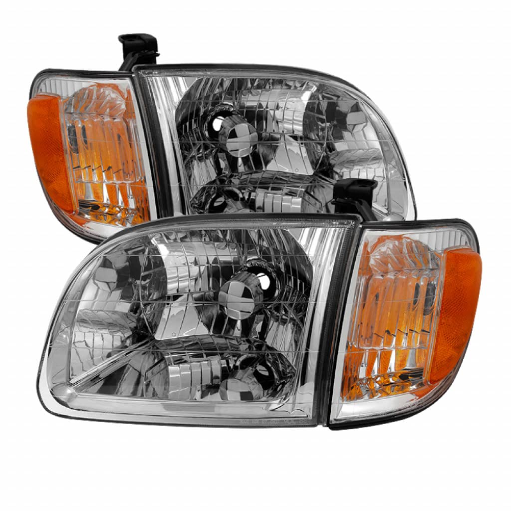 Xtune For Toyota Tundra 2000-2004 Headlights & Corner Lights Set - OEM Replacement Parts (9033315) | Perfect for Off-Roading, Night Driving & Vehicle Restoration