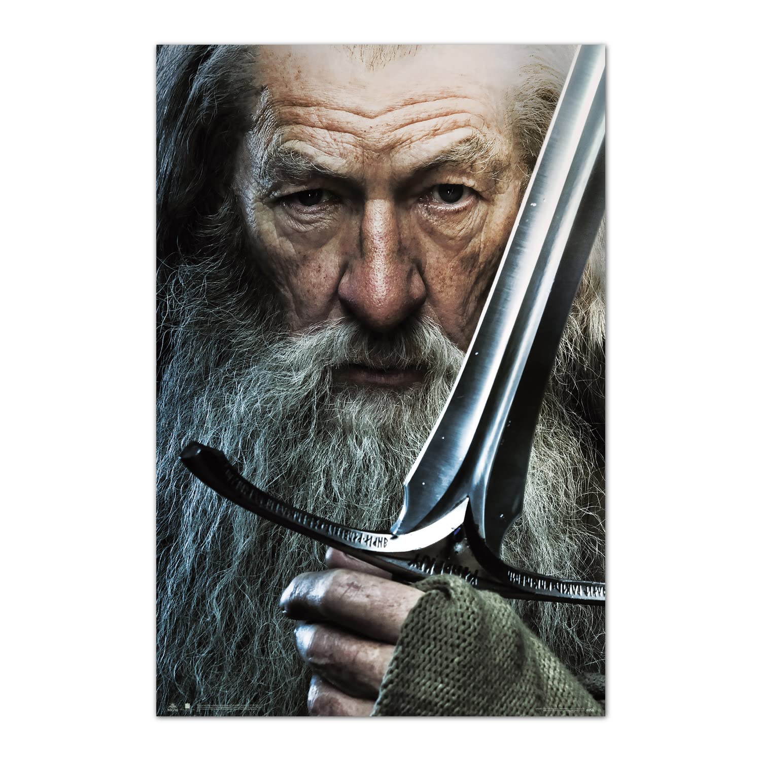 The Hobbit Gandalf Poster - 35.8x24.2 Inches (91x61.5cm) - Lord of The Rings Wall Art - High Quality Movie Poster - Perfect for Home Theater, Game Room & Office Decor - Shipped Rolled