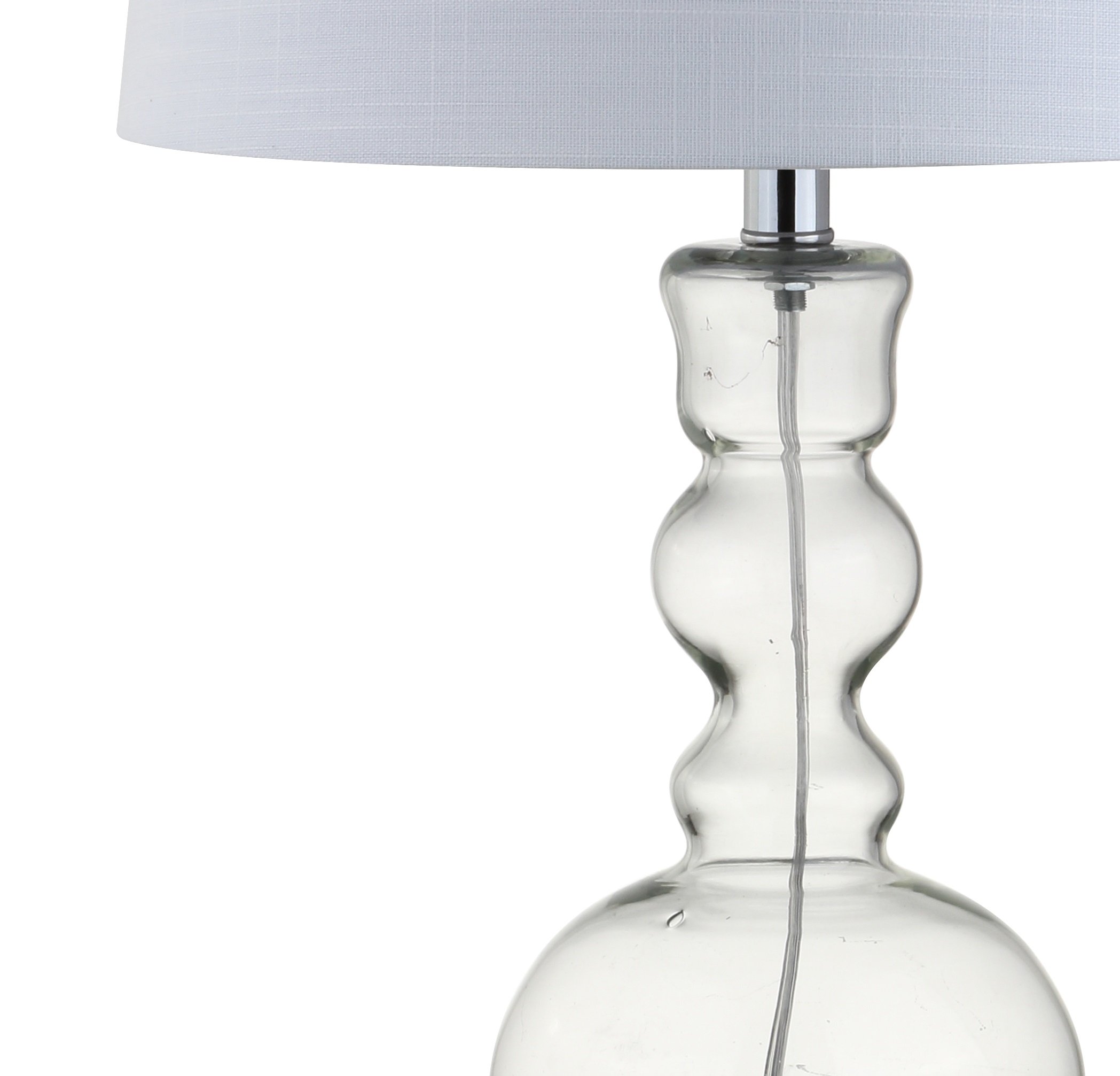 JONATHAN Y JYL1061B-SET2 Set of 2 Modern Glass LED Table Lamps - 28.5