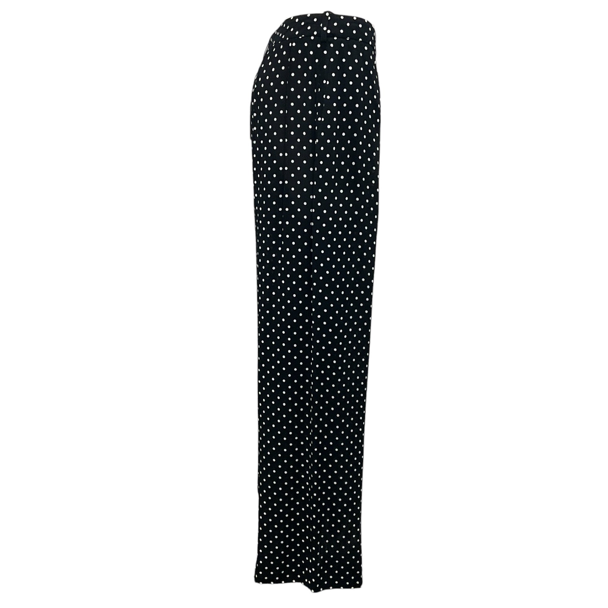 Alexandre Vauthier Black & White Polka Dot High-Waisted Pants for Women - Stylish Retro Vintage Trousers for Office, Party & Casual Outfits