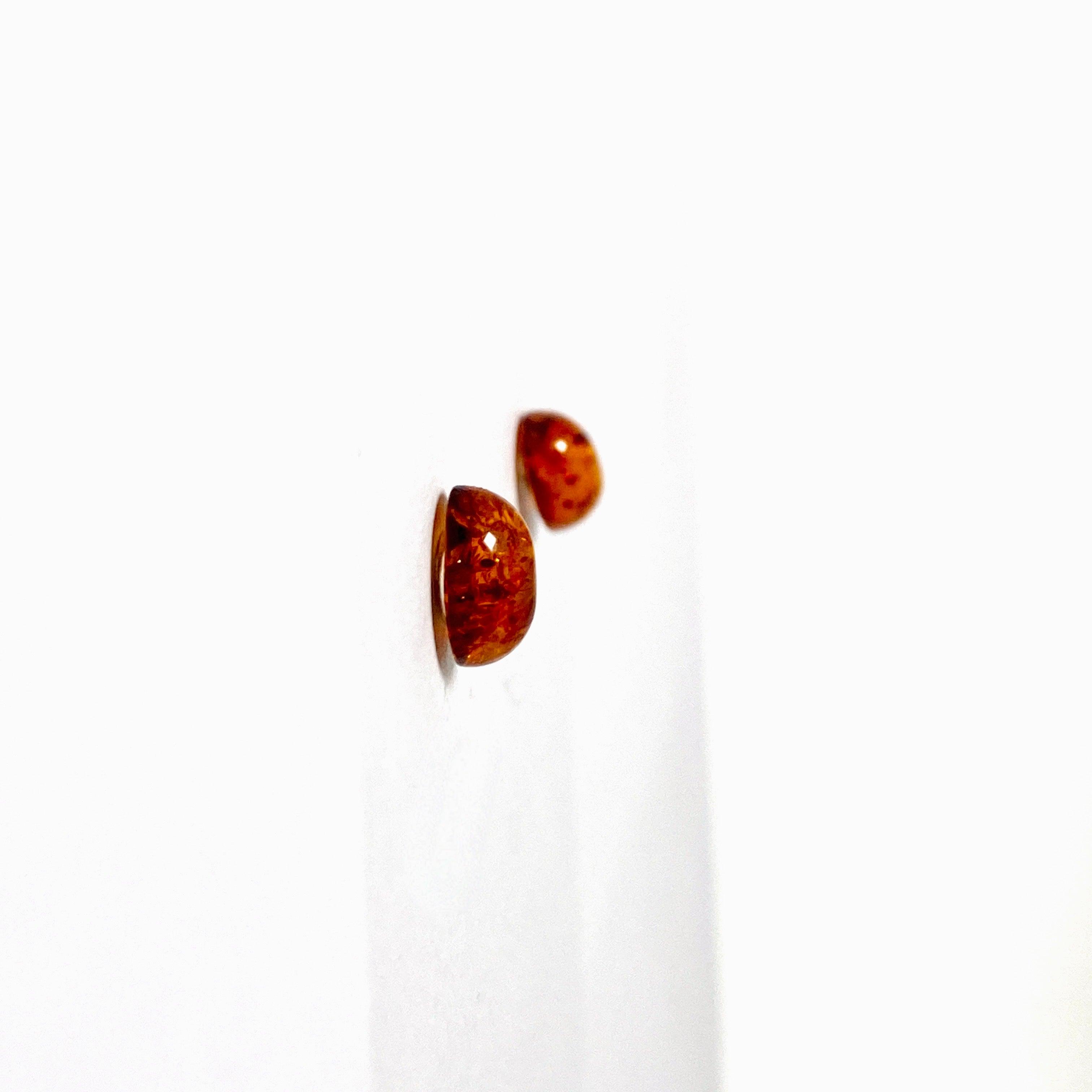 Natural Baltic Amber Oval Stud Earrings for Women – Hypoallergenic & Handmade Jewelry – Perfect for Everyday Wear, Gifts & Special Occasions