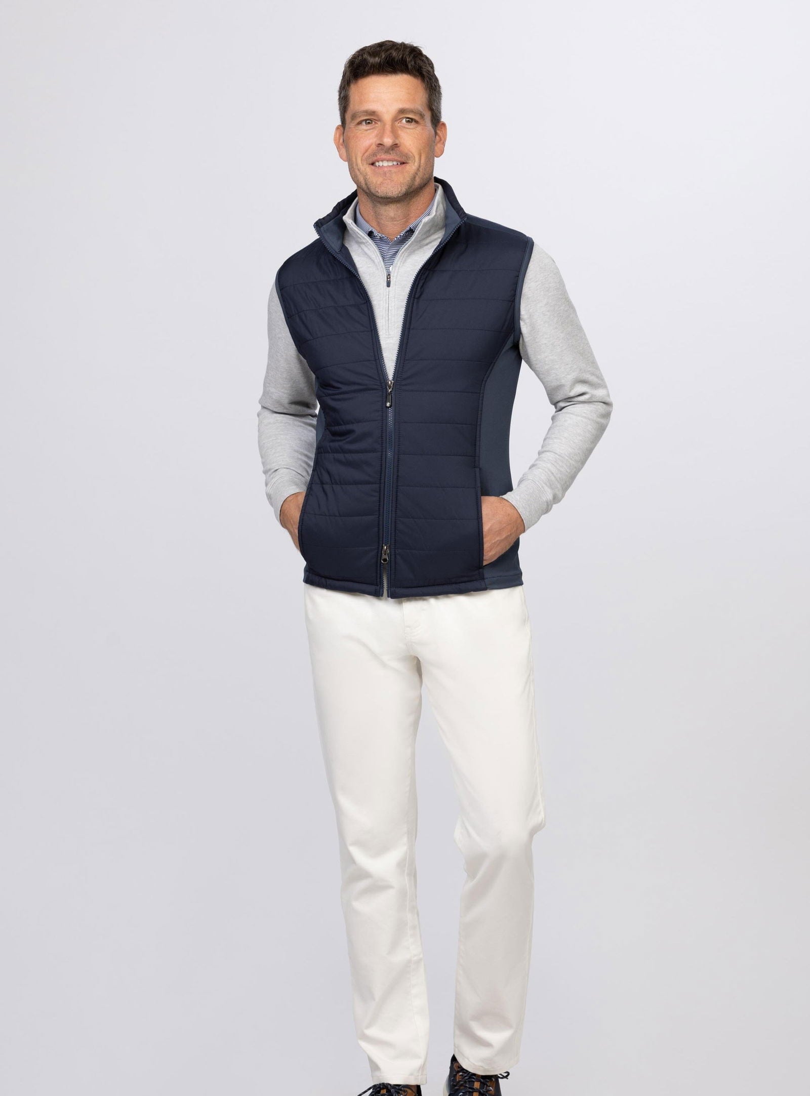 Men's Lightweight Fusion Quilted Vest - Water-Resistant Puffer Jacket for Outdoor Hiking, Camping & Winter Layering | Warm Insulated Bodywarmer for Cold Weather