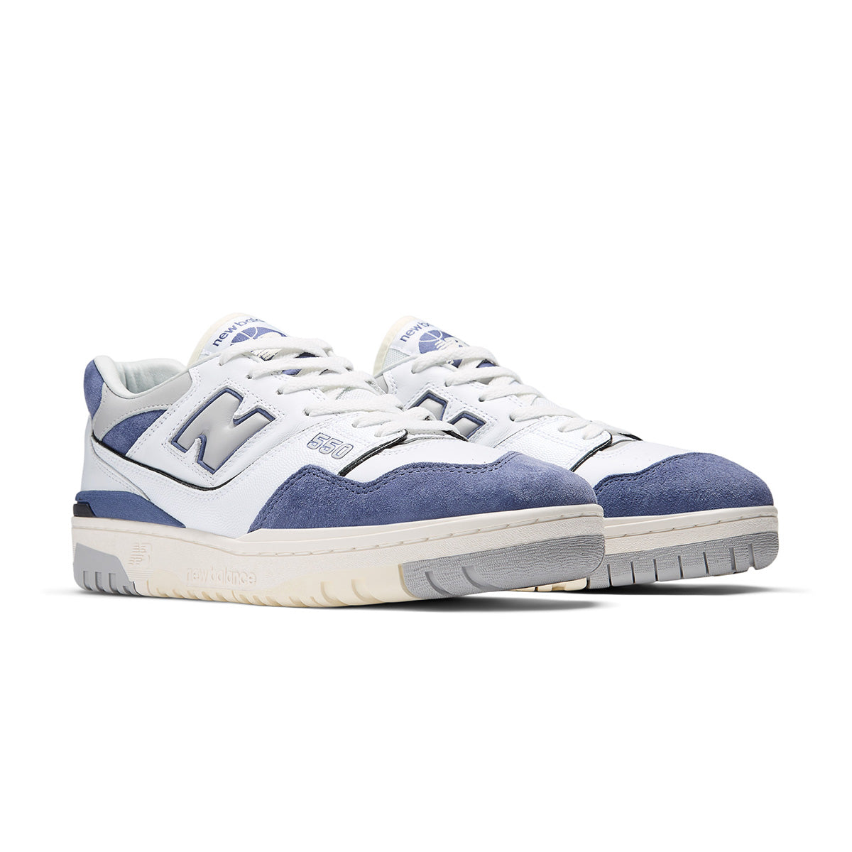 550 'White Navy' Men's Running Shoes - Lightweight Comfortable Athletic Sneakers for Jogging, Gym & Casual Wear