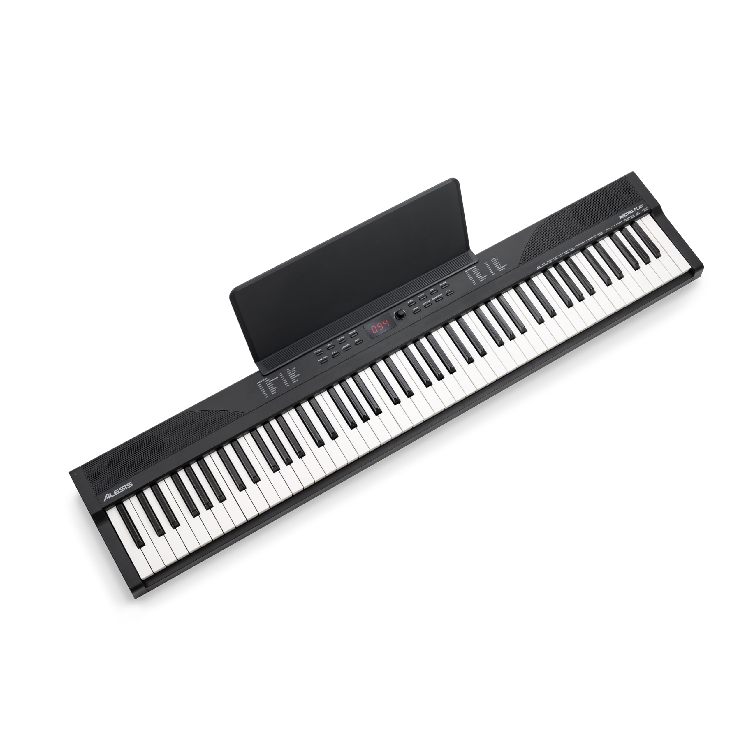 Alesis 88-Key Digital Piano Keyboard with 480 Voices, Built-in Speakers, USB MIDI Connectivity - Includes Carry Bag, Stand, Headphones, Sustain Pedal & Beginner Lessons - Perfect for Home Practice, Music Production & Live Performances