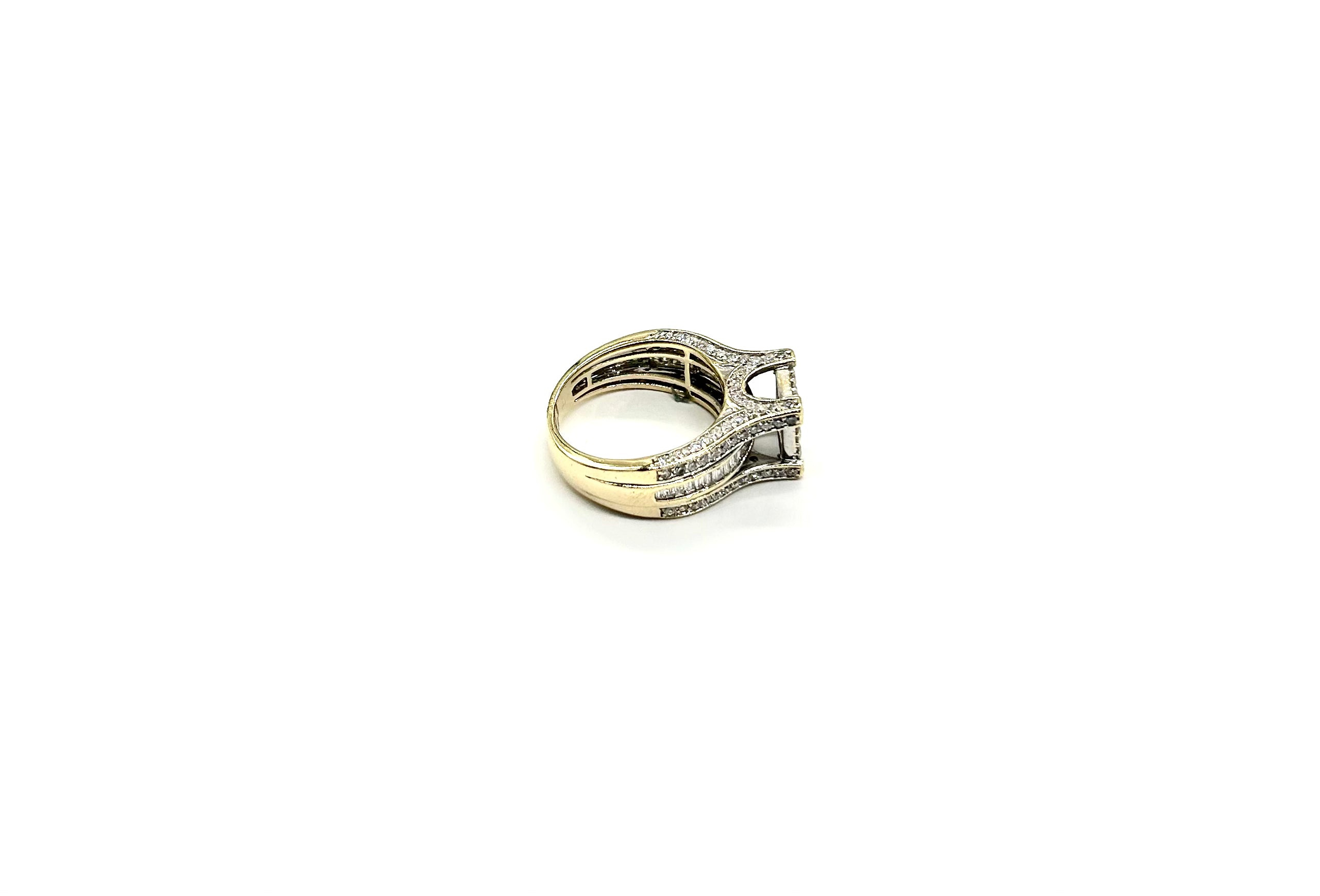 3CTW Diamond Ring in 14K Yellow Gold for Women - Elegant Solitaire Engagement & Wedding Ring - Perfect for Proposals, Anniversaries, and Special Occasions